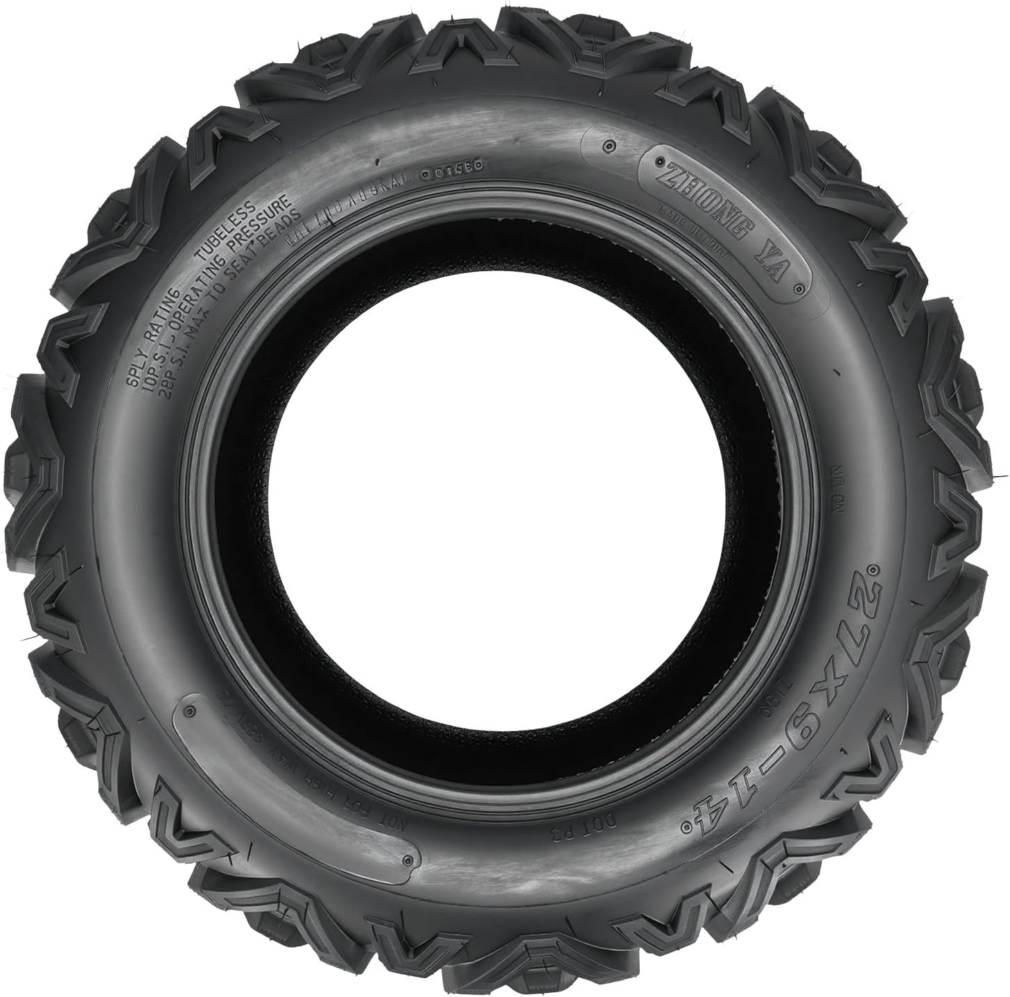 KAX 27x9-14 ATV UTV All-terrain Tires,27x9-14 Off-Road Mud Tires,6 Ply, 1Pcs,Tubeless Z-199