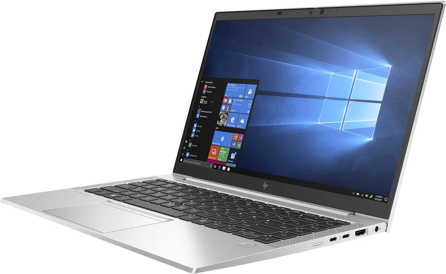 HP EliteBook 840 G7 Laptop | 14' 1920x1080 FHD | Core i7-10810U - 256GB SSD Hard Drive - 16GB RAM | 6 cores @ 4.9 GHz Win 11 Pro Silver (Renewed)