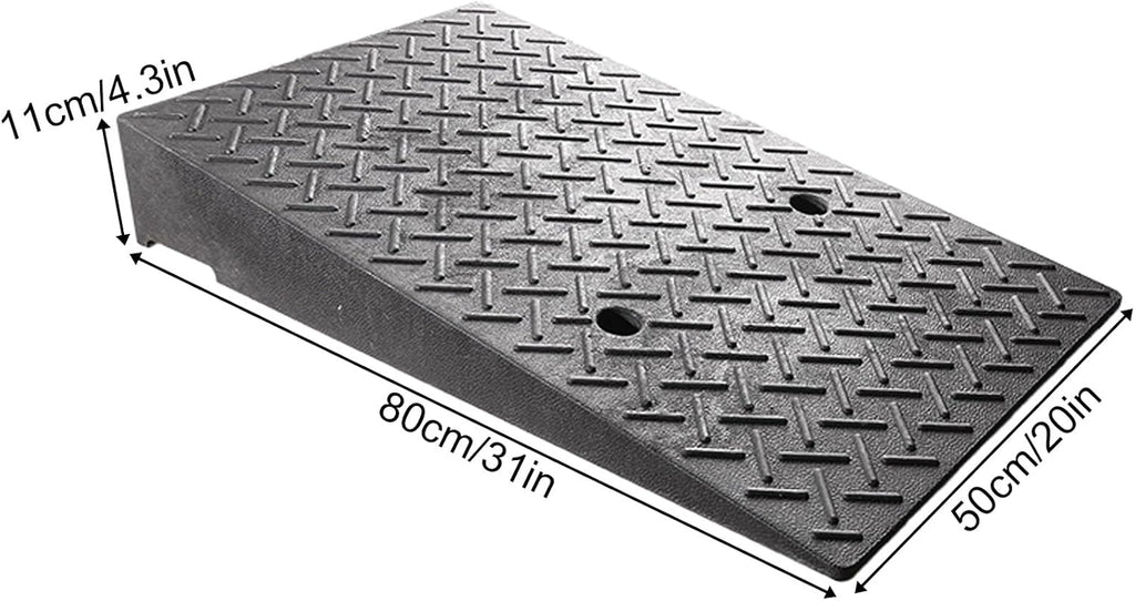 Portable Curb Ramp, Multiple, Threshold Ramp for Home, Sidewalk, Bikes, Motorcycles, Wheelchairs, Good Load-Bearing(50 * 80 * 11cm/20 * 31 * 4.3in)