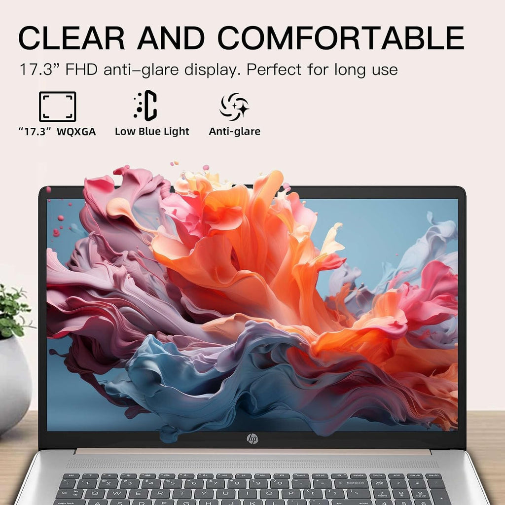 HP 17 Laptop Computer for Business and Students, 17.3' HD+ Display, Intel 10-Core i5-1334U,Windows 11 Pro, Numeric Keypad,Rosegold (32GB RAM | 1TB SSD)