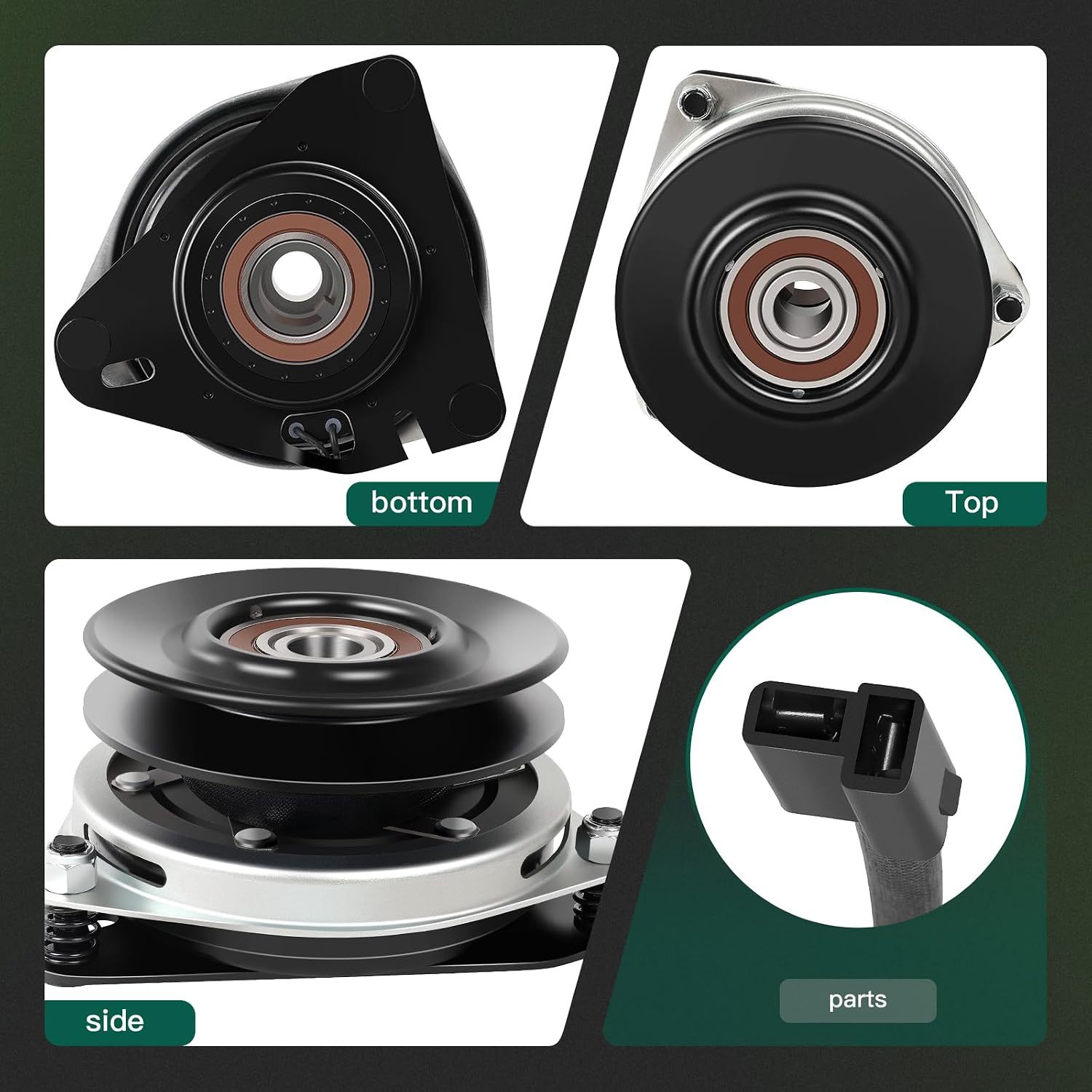 ACEBRI 02002160 PTO Clutch Replacement for MTD: 02002160 02002160P, for Ogura: GT1-CT04, for Rotary: 15782 Pulley OD 5.25 Mower Clutch