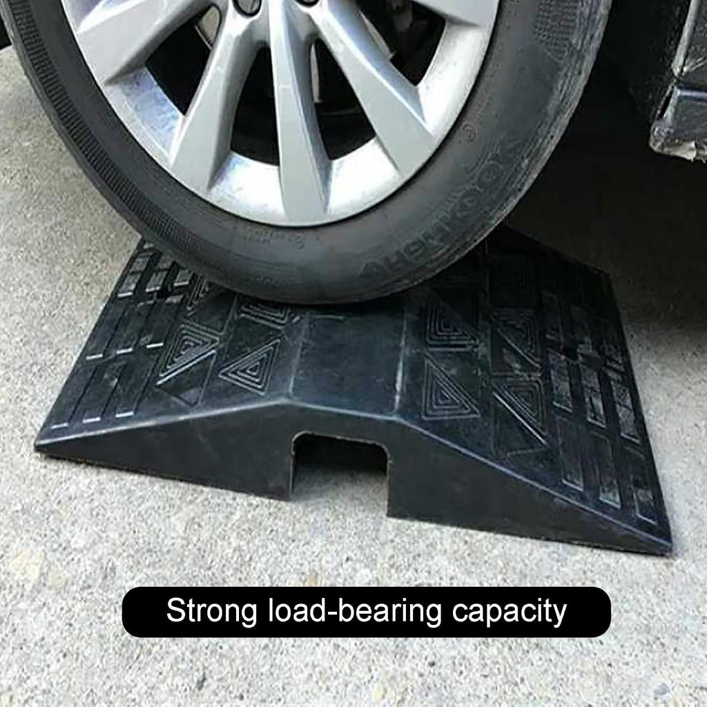 4' Rise Threshold Ramps for Doorways Portable Wheelchair Ramp with Anti-Slip Surface Rubber Threshold Ramp for Home Steps