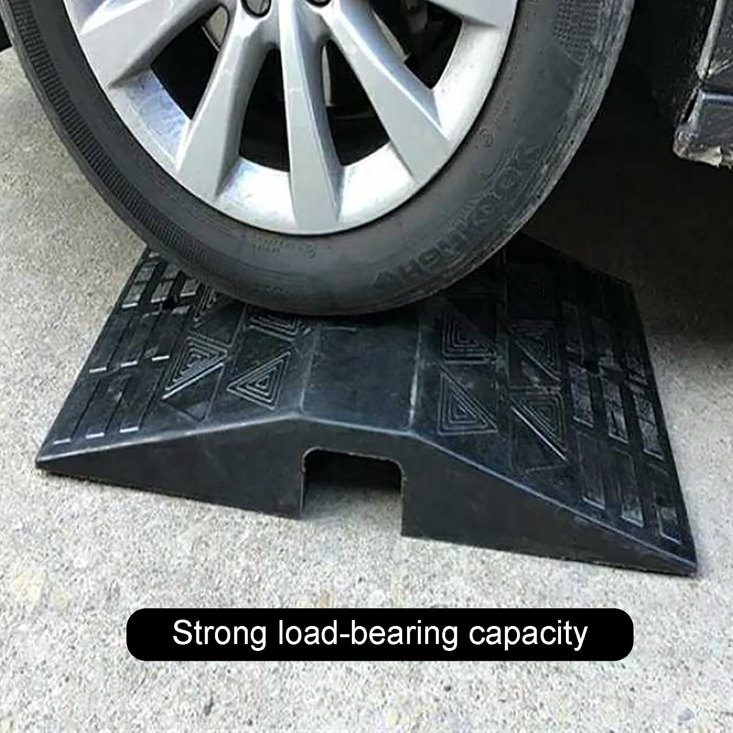 4' Rise Threshold Ramps for Doorways Portable Wheelchair Ramp with Anti-Slip Surface Rubber Threshold Ramp for Home Steps