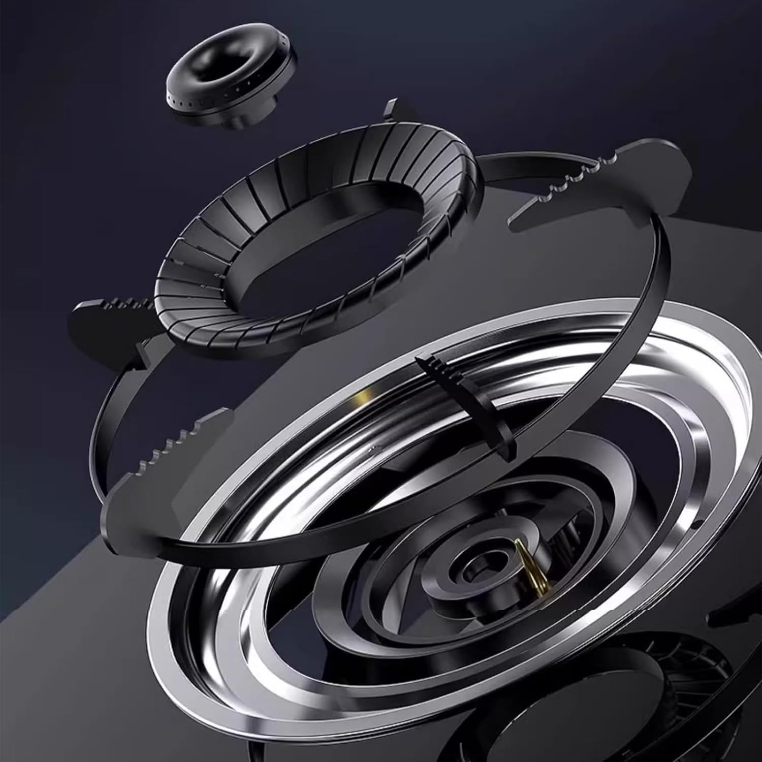 Single Burner Gas Stove,Gas Stove with Supercharged Fire and Tempered Glass,with Thermocouple Protection for Tailgating, Seafood Boil,Home Brewing