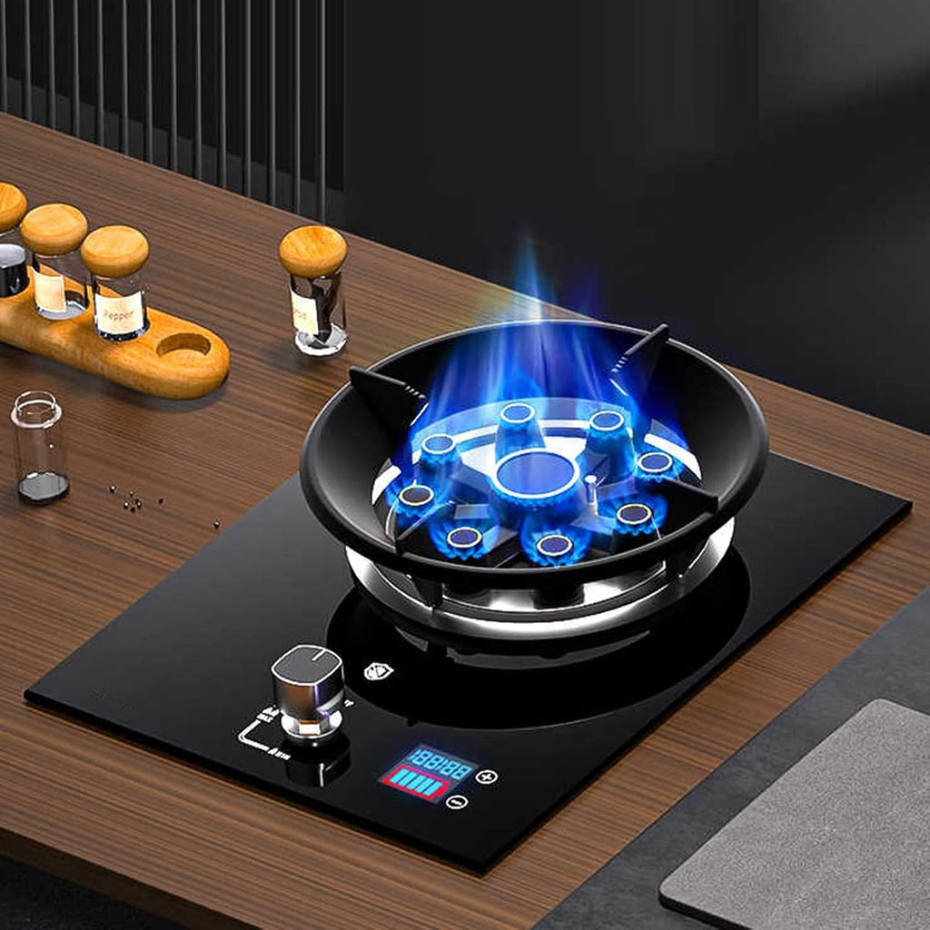 Gas Stove Single Burner,5.2KW Camping Gas Cooker,Gas/LP Gas Conversion Stove,with Accidental Flameout Protection Device,for Home Kitchen(NG)
