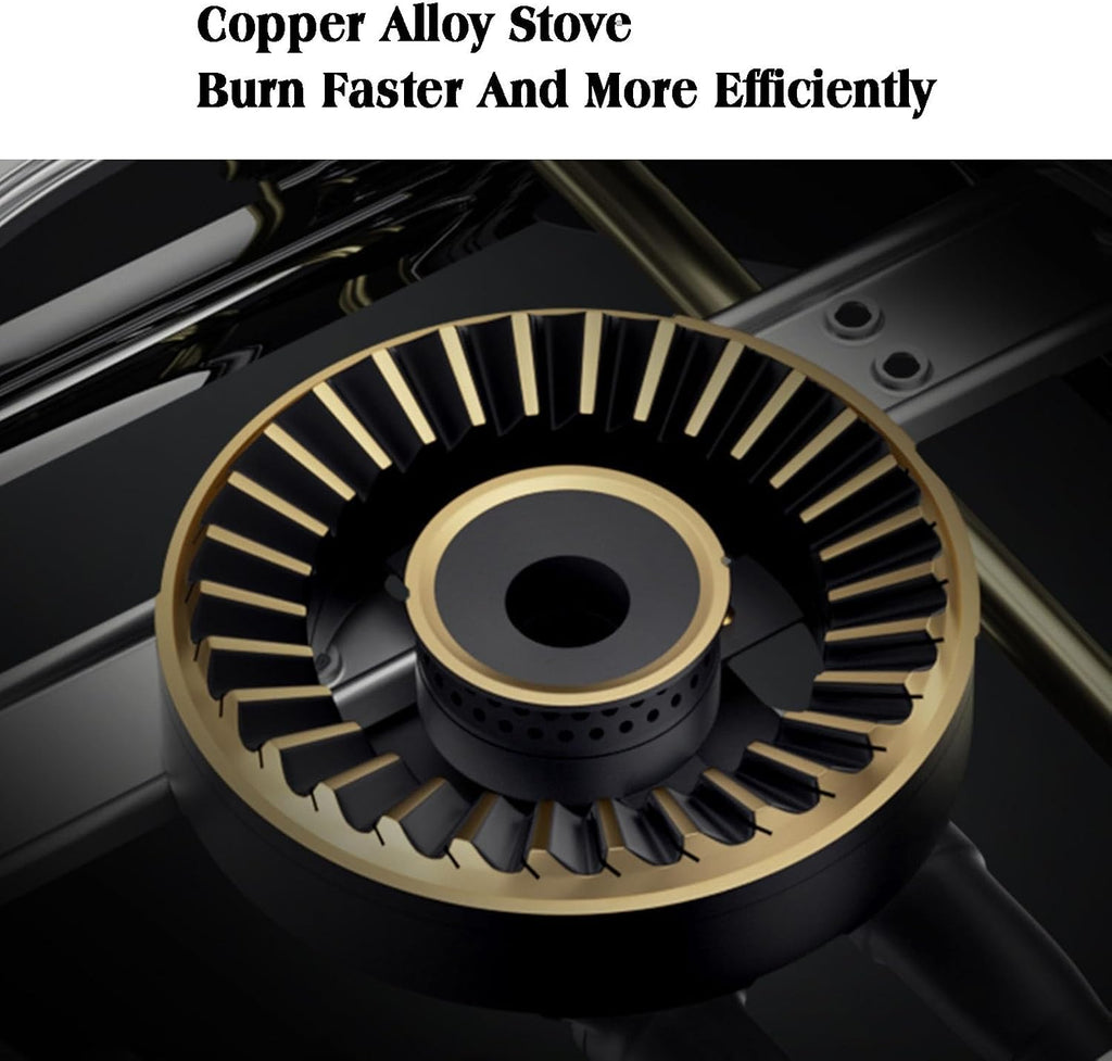 Gas Stove,1 Burner Portable Gas Hob LPG/NG Cooker,Stainless Steel Freestanding Table Top for Home Camping Garden Catering,4.2KW/14330.4BTU (Color : NG)