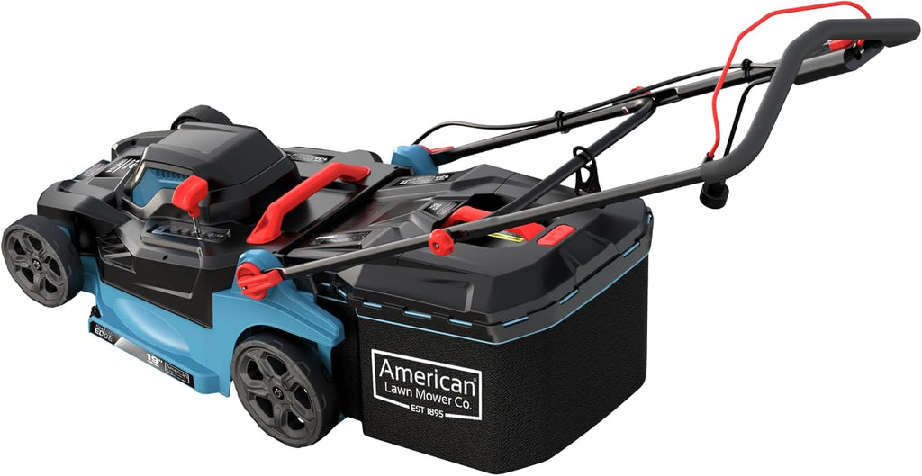 American Lawn Mower Company 51319 19-inch 13-Amp Corded Electric Push Lawn Mower with Grass Bag