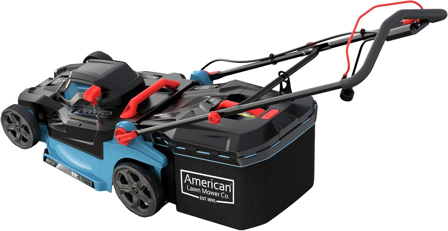 American Lawn Mower Company 51319 19-inch 13-Amp Corded Electric Push Lawn Mower with Grass Bag