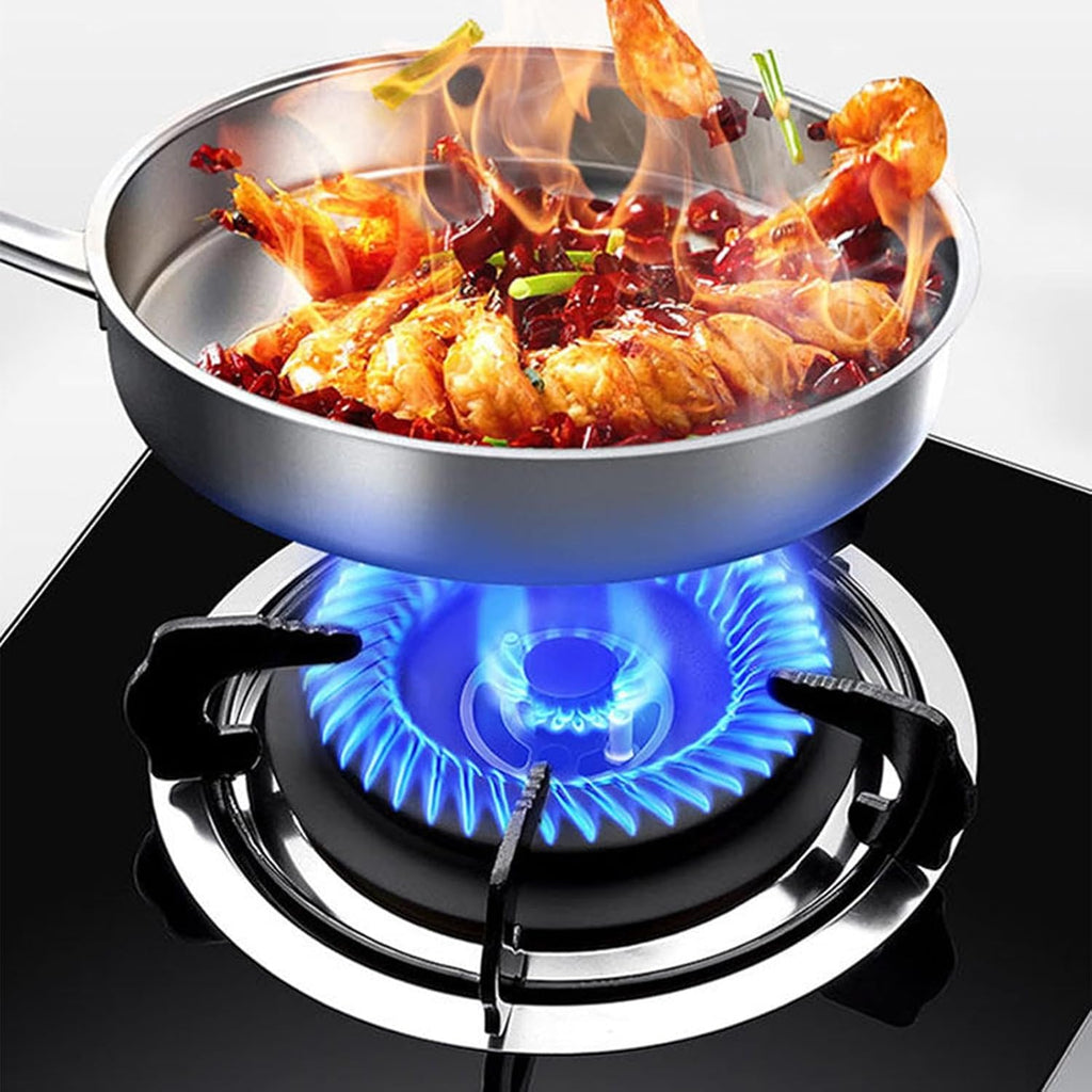 Gas Cooker 1 Burner,4.2KW Gas Stove,Gas/LP Gas Conversion Stove,Tempered Glass Cast Iron Pot Rack,with Flameout Protection,for Home Kitchen(LPG)