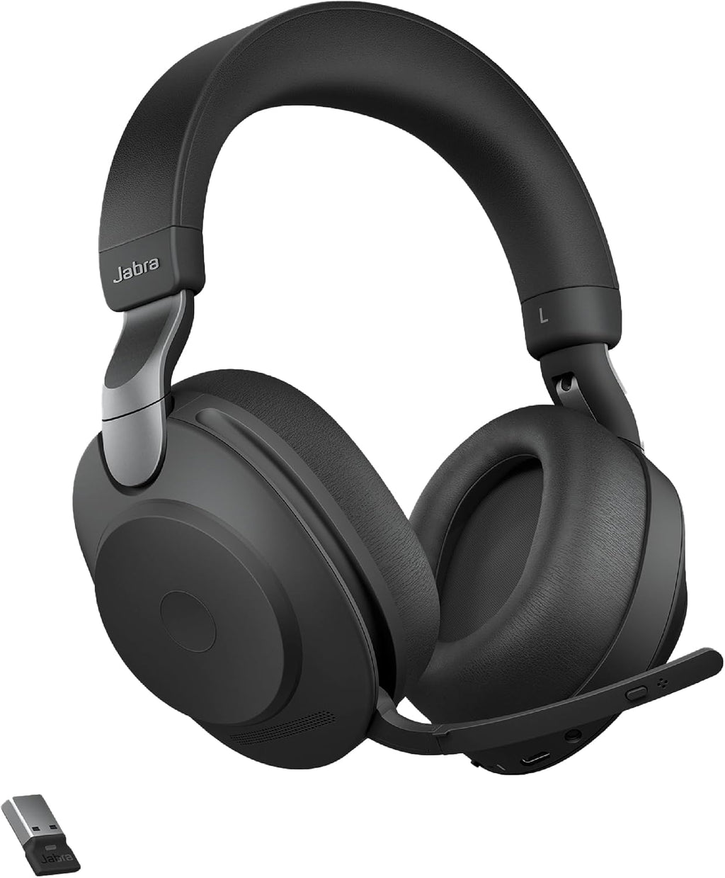 Jabra Evolve2 85 - USB-A UC Stereo - Black Wireless Headset/Music Headphones Black