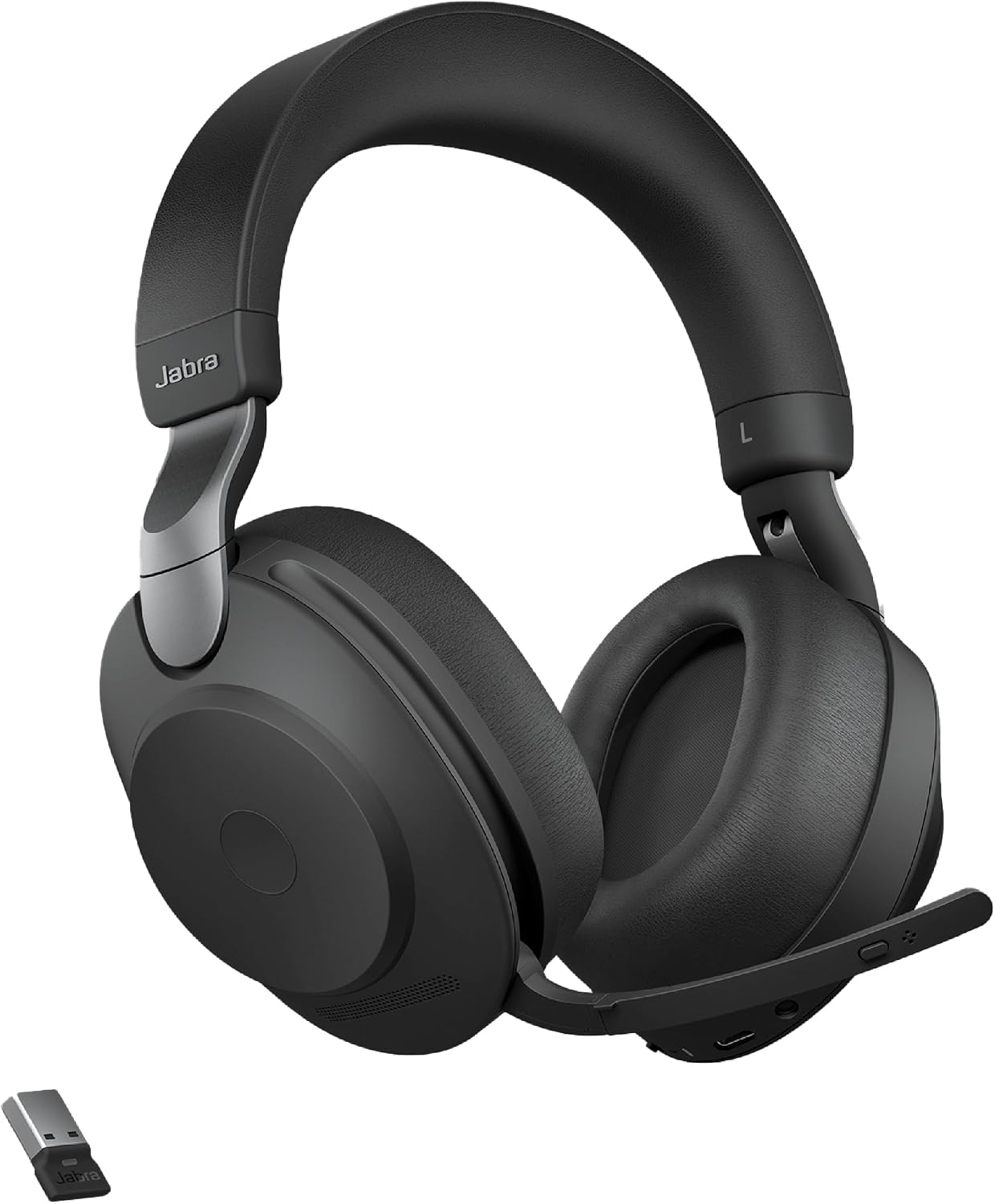 Jabra Evolve2 85 - USB-A UC Stereo - Black Wireless Headset/Music Headphones Black