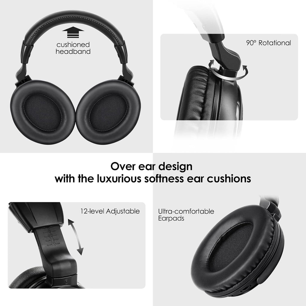SIMOLIO Wireless IR Headphones for Car DVD and Bluetooth Headphones for Kids, Infrared Headphones Compatible with Honda Odyssey & uConnect VES & Dodge Grand Caravan & Chevy Suburban 2006-2022