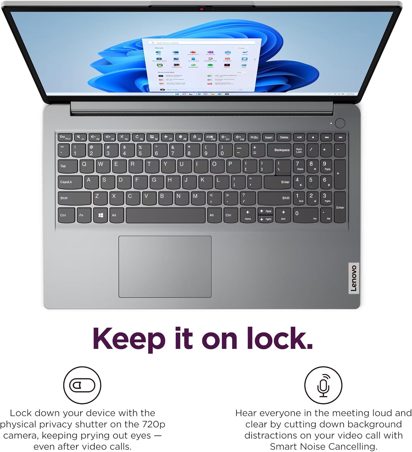 Lenovo IdeaPad 1i 15.6' FHD Laptop, Intel Core i5-1335U, 16GB RAM, 1TB SSD, Windows 11 Pro, Lifetime MS Office • Copilot AI, w/External DVD Drive, Long Battery Life, Wi-Fi 6, Dolby Audio, Cloud Gray