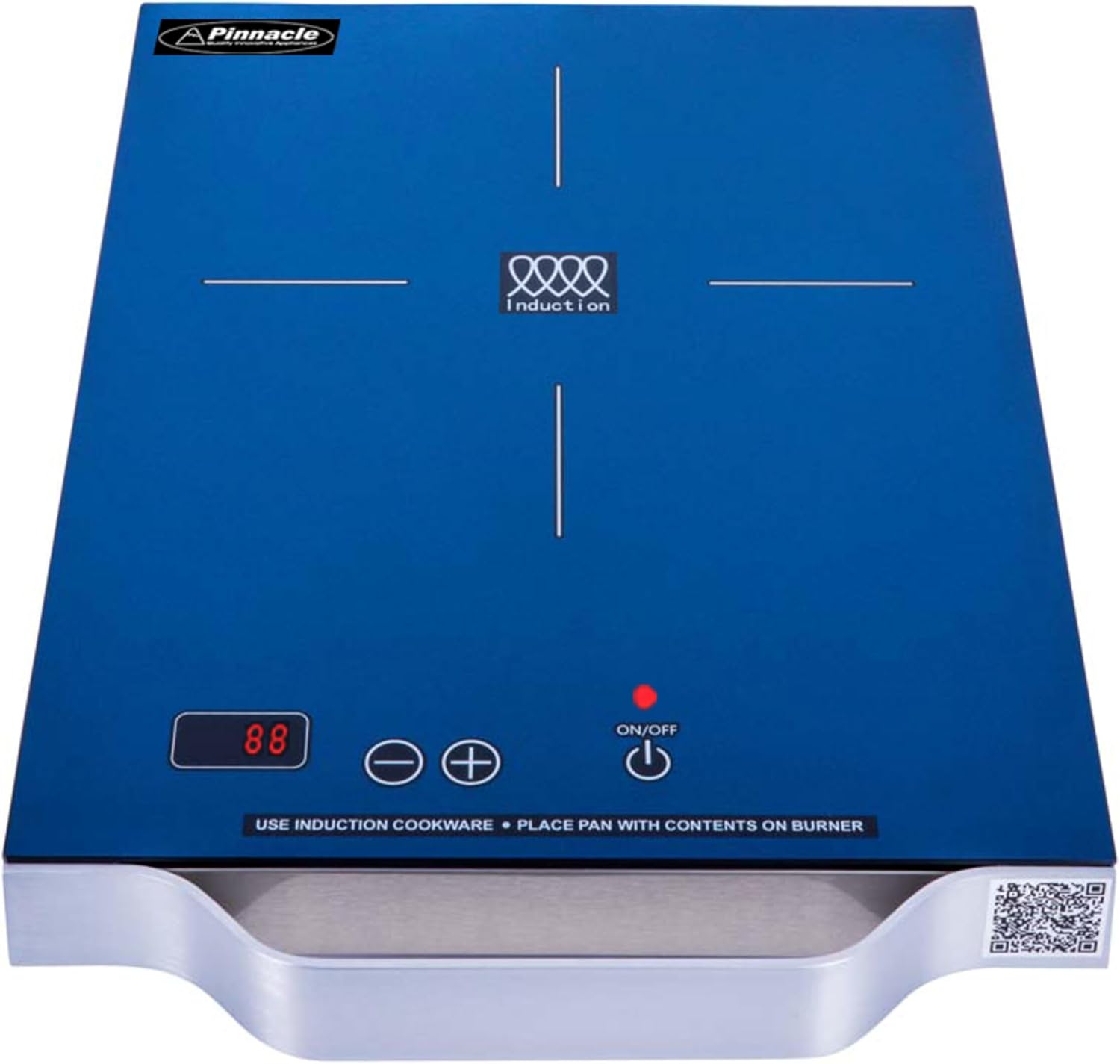100 BE Portable Single Burner Induction Cooktop with Handle - 11', Blue