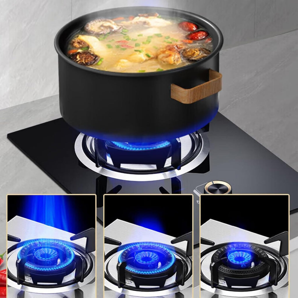 Gas Cooker 1 Burner,4.2KW Kitchen Counter Top Stove,Tempered Glass Cast Iron Pot Rack,with Flameout Protection,for Home Kitchen Motor Home Camp(LPG)
