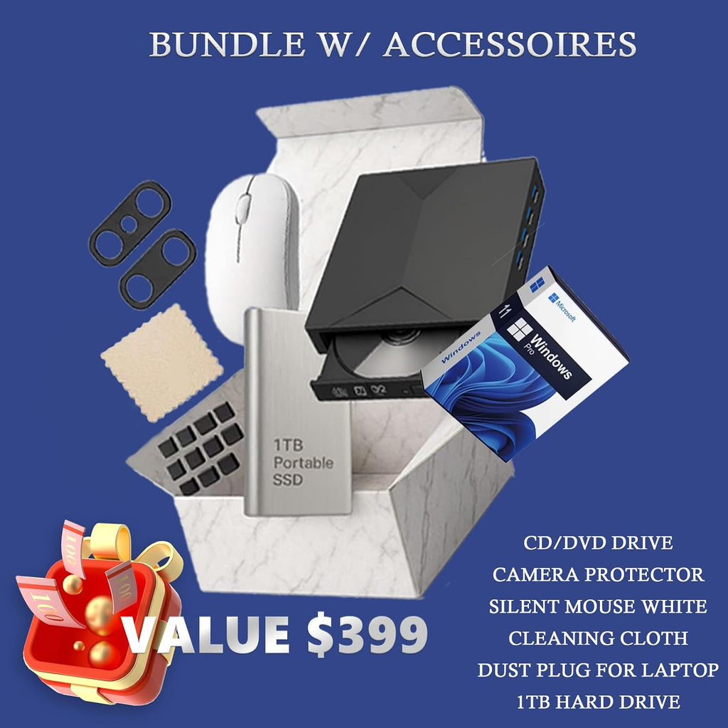 Dell Inspiron 15 Business Laptop - w/Accessories | Intel 10-Core i5-1334U | 15.6' FHD Anti-Glare Touchscreen | Copilot AI | Win 11 Pro | WiFi 6 | 32GB RAM | 2TB SSD