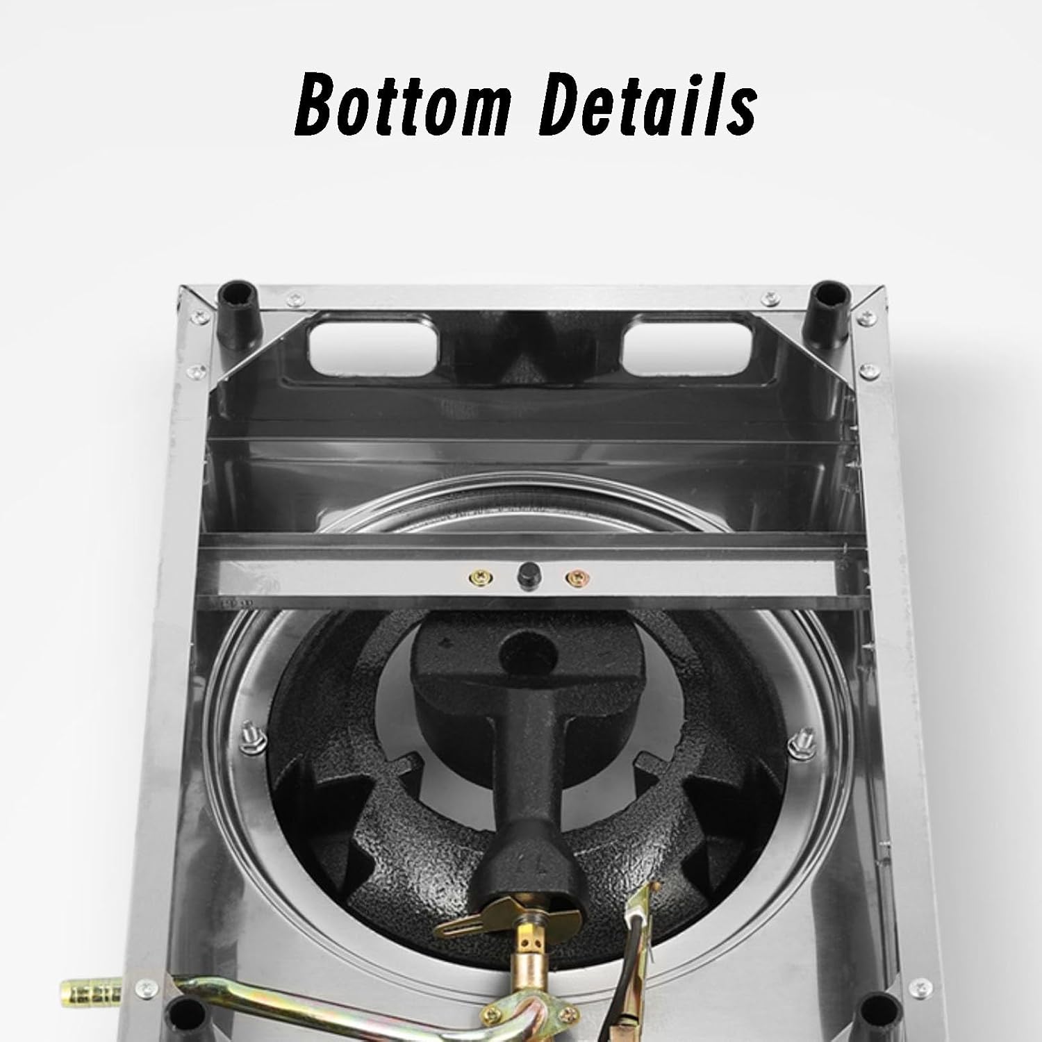 Gas Range,102364 BTU Countertop Single Burner Stainless Steel Gas Range,Flameout Protection,Easy to Clean,Suitable for Home Use