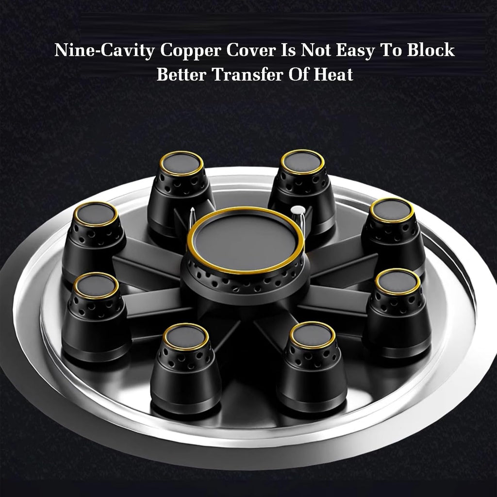 43cm Gas Stove,Single Burner,Kitchen Counter Top Stove Gas,with Flameout Protection and Independent Timer,for Home Kitchen Motor Home Camp(LPG)