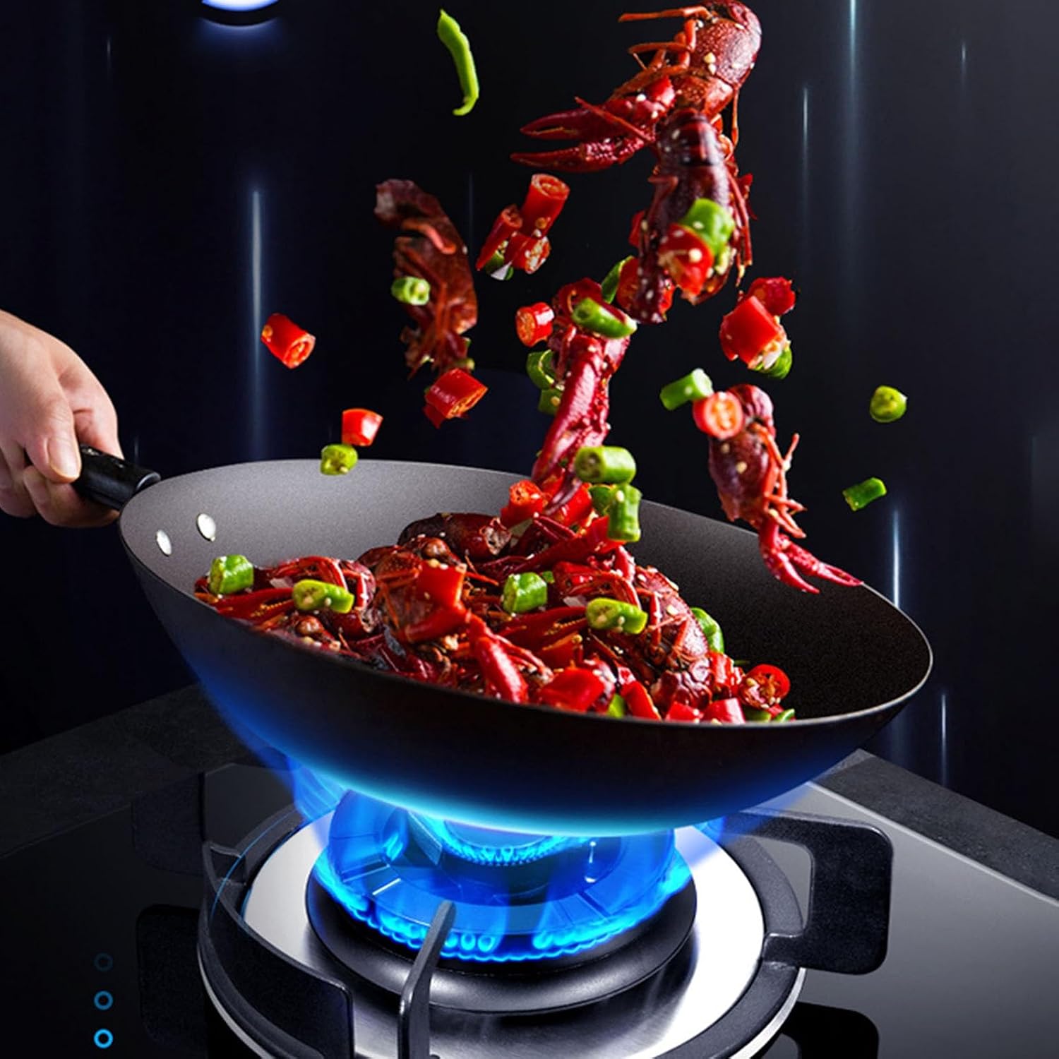 Gas Stove, Portable 1 Burner Gas Cooker, Automatic Ignition Single Gas Hob 5.2kw NG/5kw LPG, Gas Cooktop for Home Camping Outdoor(LPG)