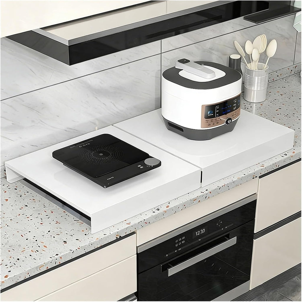 Gas Stove Cover Board 30 Inch Stovetop Cover L-Shaped Folded Edge Induction Cooker Holder for Counter Space, Sink, Rv，Electric Stove(80x50x7 cm)