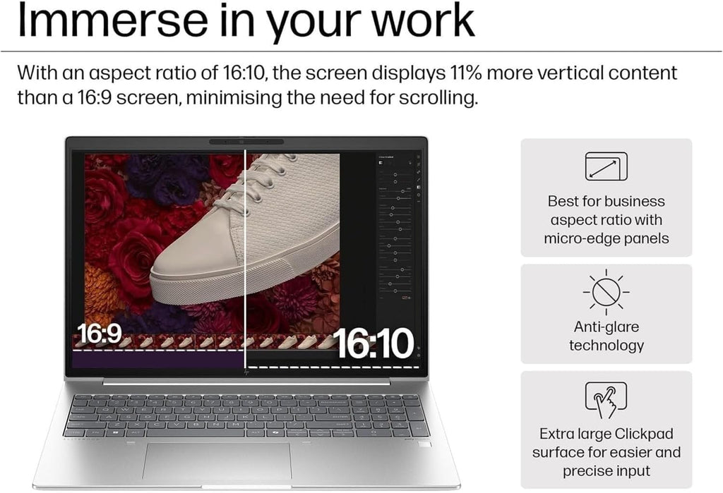 HP EliteBook 660 G11 Business AI PC Laptop (16' FHD+ Anti-Glare, Intel 12-Core Ultra 7 165U, 64GB DDR5 RAM, 2TB SSD), Backlit, Fingerprint, 5MP IR Webcam, 2x Thunderbolt 4, Fast Charge, Win 11 Pro