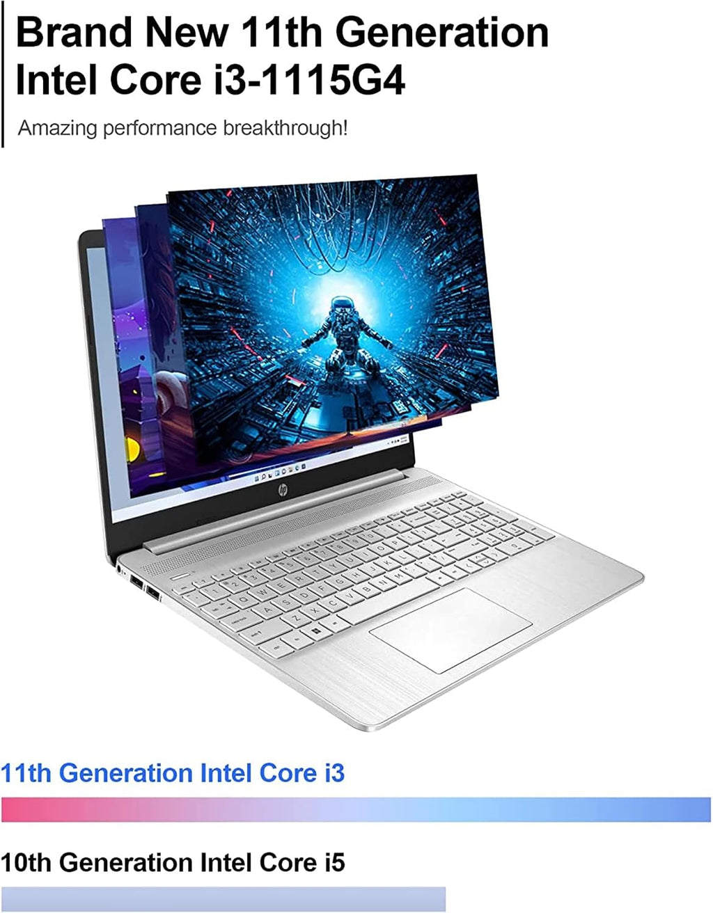 HP Pavilion 15.6'' HD Touchscreen Laptop 16GB RAM, 1TB SSD Storage, Intel Core Processor, Type-C, HDMI, Windows 11 Home, Silver (Renewed)