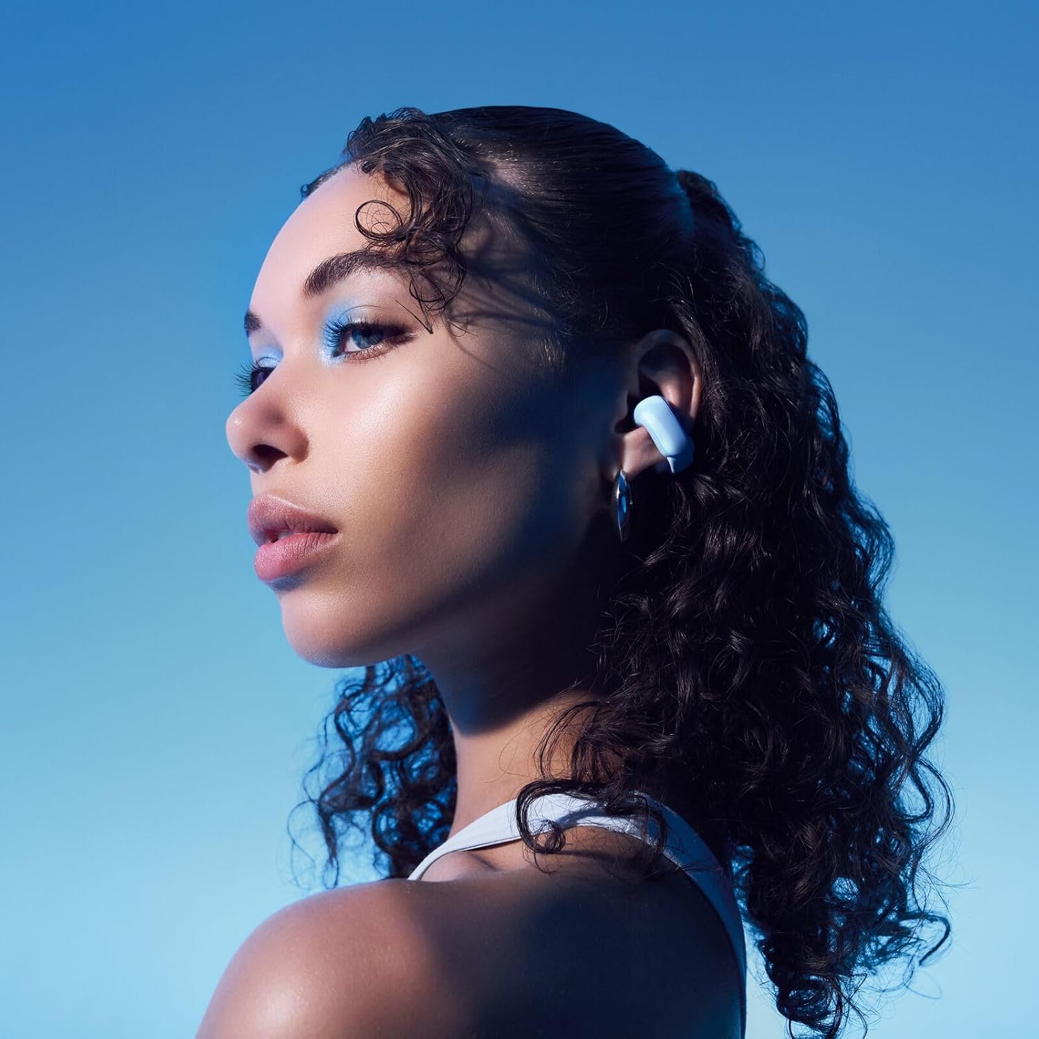 Bose Ultra Open Earbuds, Immersive Audio Open Ear, Clip-On for Running With OpenAudio Awareness, Up to 48 Hours Battery Life, Moonstone Blue (Renewed)