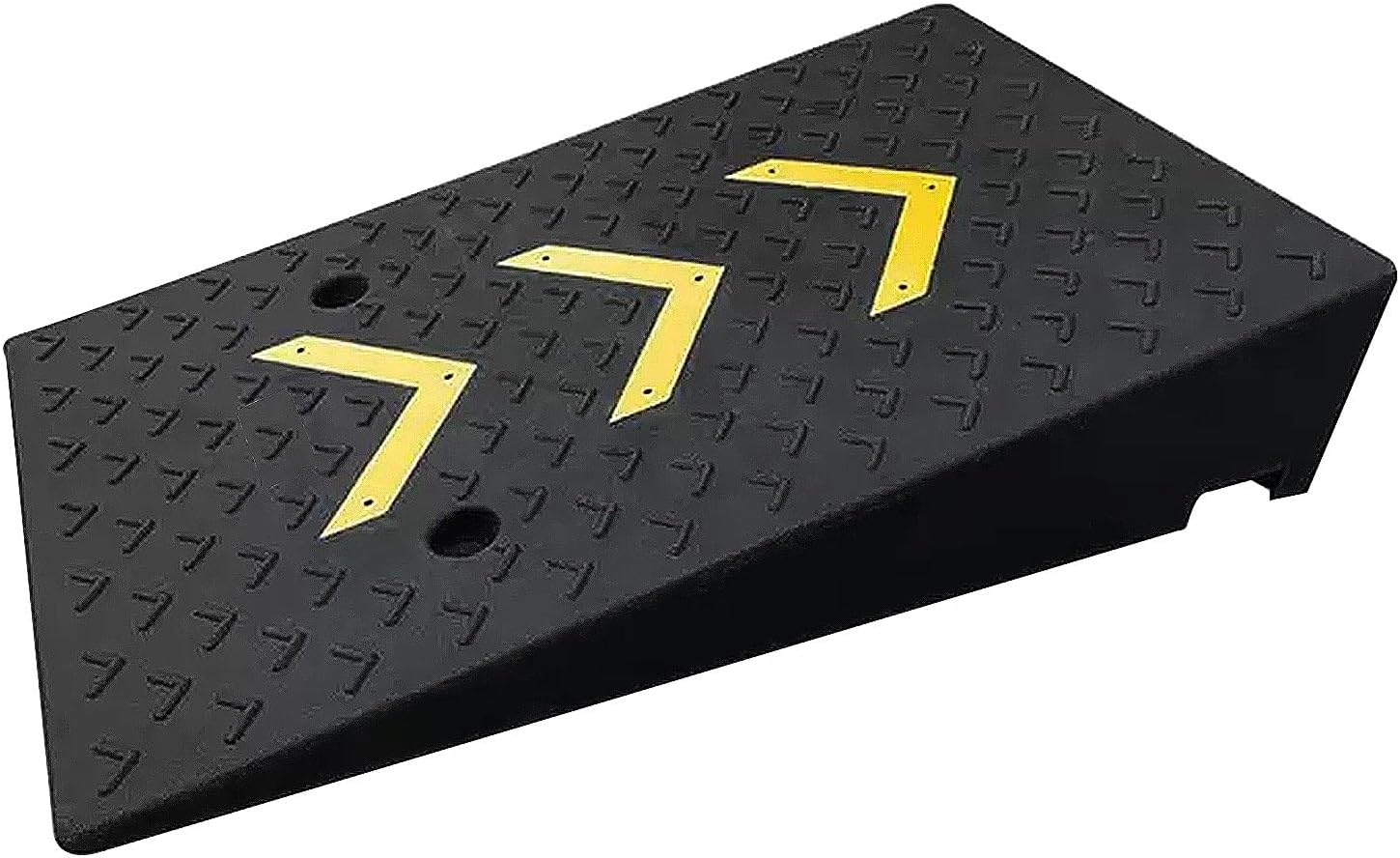 Rubber Portable Curb Ramp Kerb Ramp Heavy Duty Threshold Ramp Nonslip Door Step Ramp for Scooter Garage Truck Motorcycle Sidewalk 1 Pack(High 10cm/4')