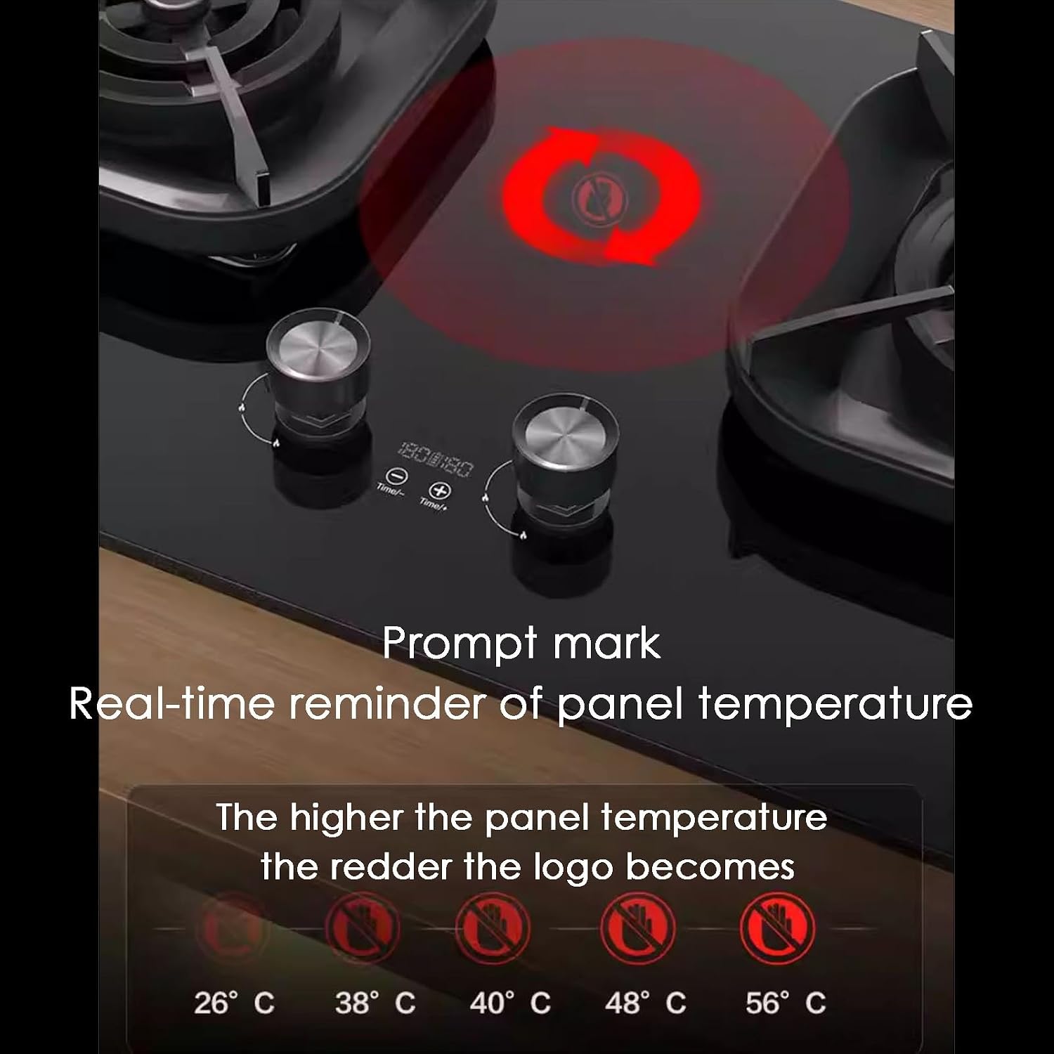 Gas Stove,Portable 2 Burners Gas Hob NG/LPG Automatic Ignition, Gas Cooktop with Flameout Protection 5.2KW Desktop and Embedded,Gas Cooker for Outdoor Camping Home(NG)