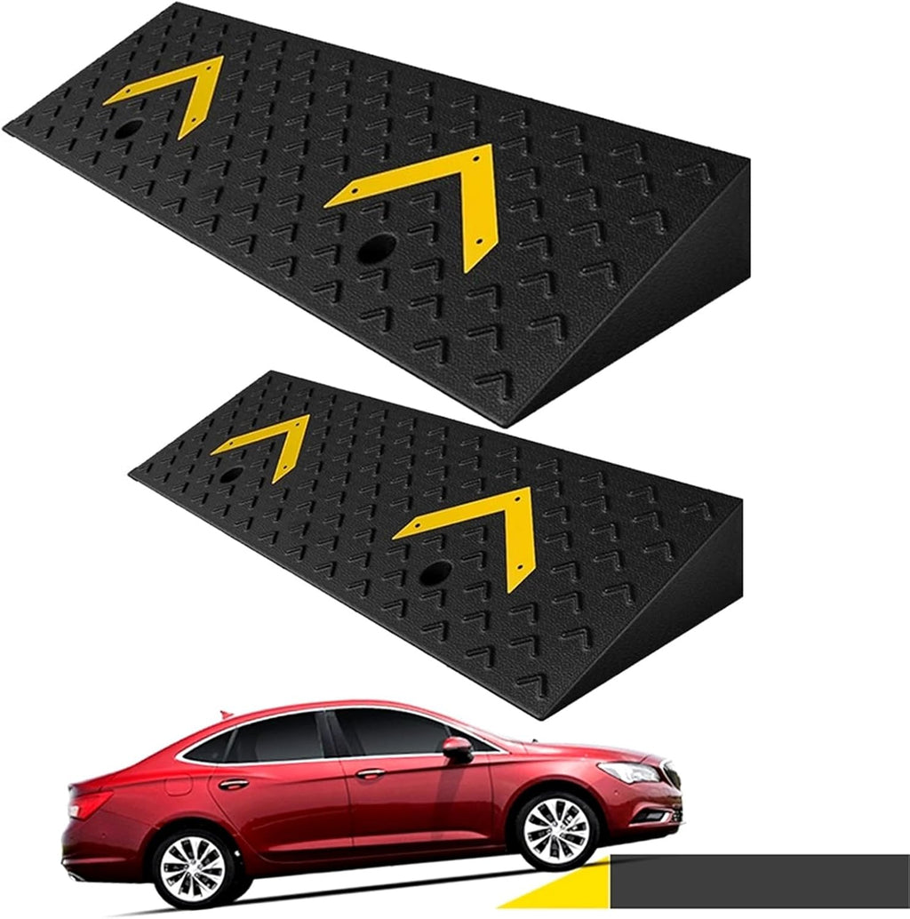 1PCS Curb Ramp Black Rubber Driveway Curb Ramps Portable Lawnmower Threshold Ramps for Loading Dock Sidewalk Scooter Wheelchair Car Truck Motorcycle Dolly(39.4x11.8x5.5in)