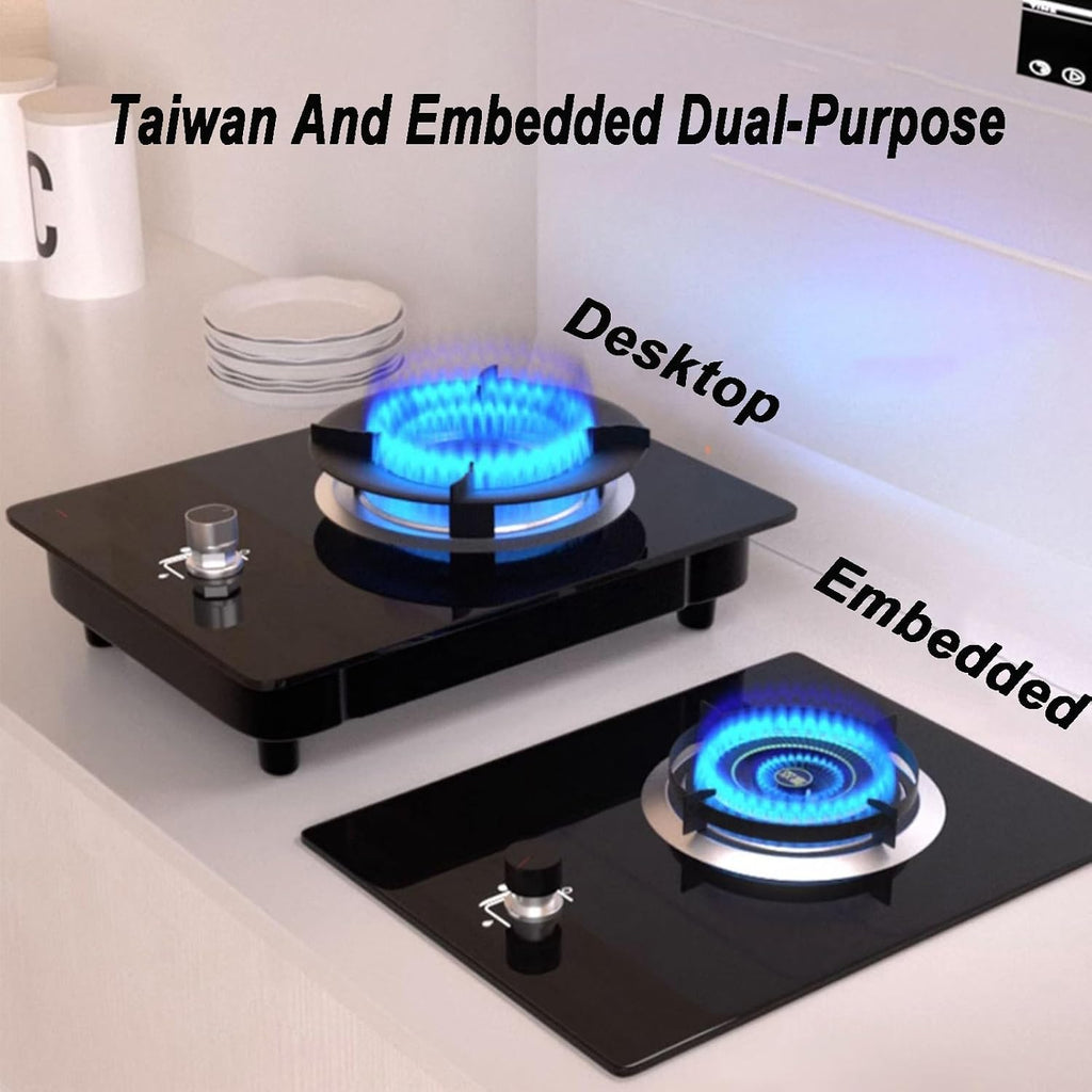 Gas Cooker,Single-Burner 4.2kW Tabletop Liquefied Stove,natural Gas Energy-Saving Embedded,for Family Restaurants(NG)