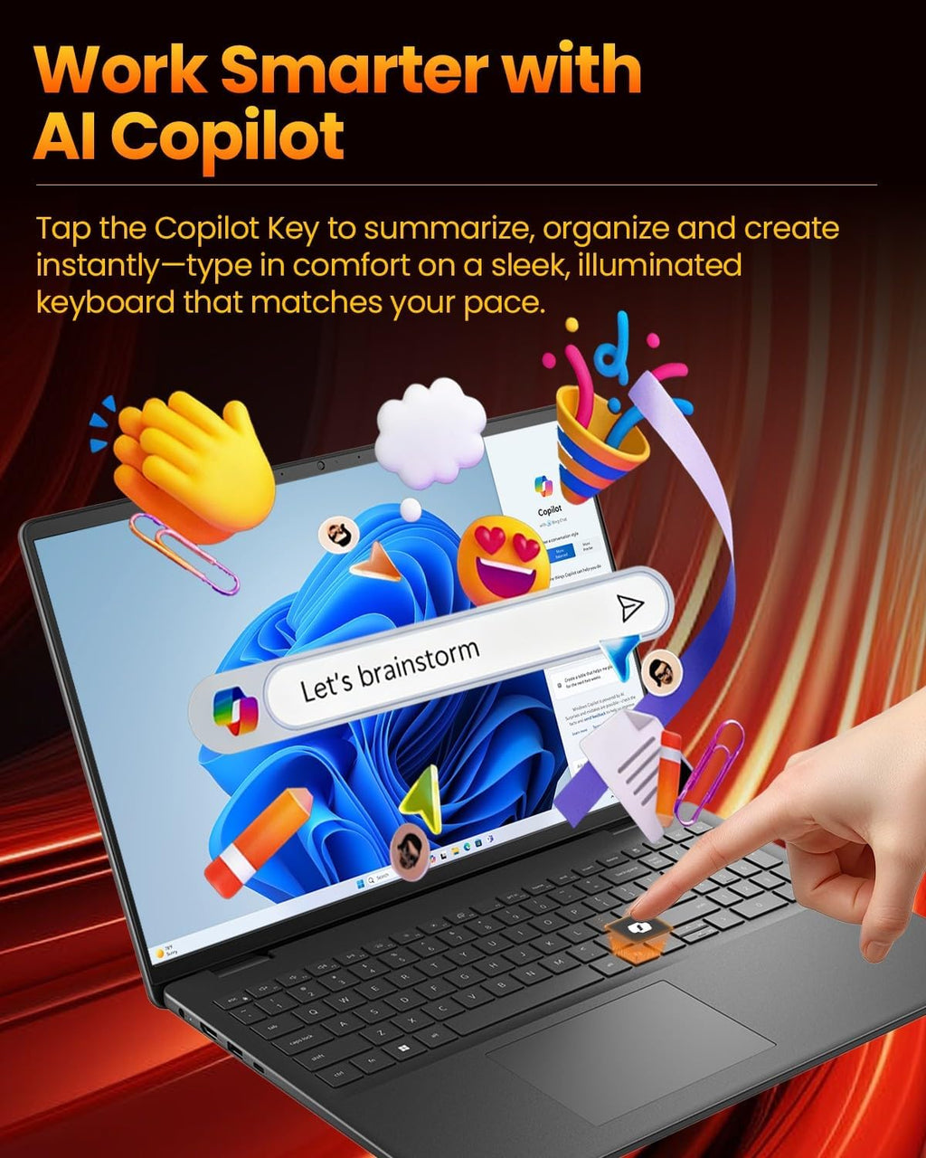 Dell 16-inch Touchscreen Business Laptop - AMD Ryzen 7 250(Beat Core 7 150U)| 16 Tops NPU | AI Copilot Key | 16' FHD+ Display |Backlit KB|Win 11 Pro|Carbon Black(64GB DDR5 | 2TB SSD)