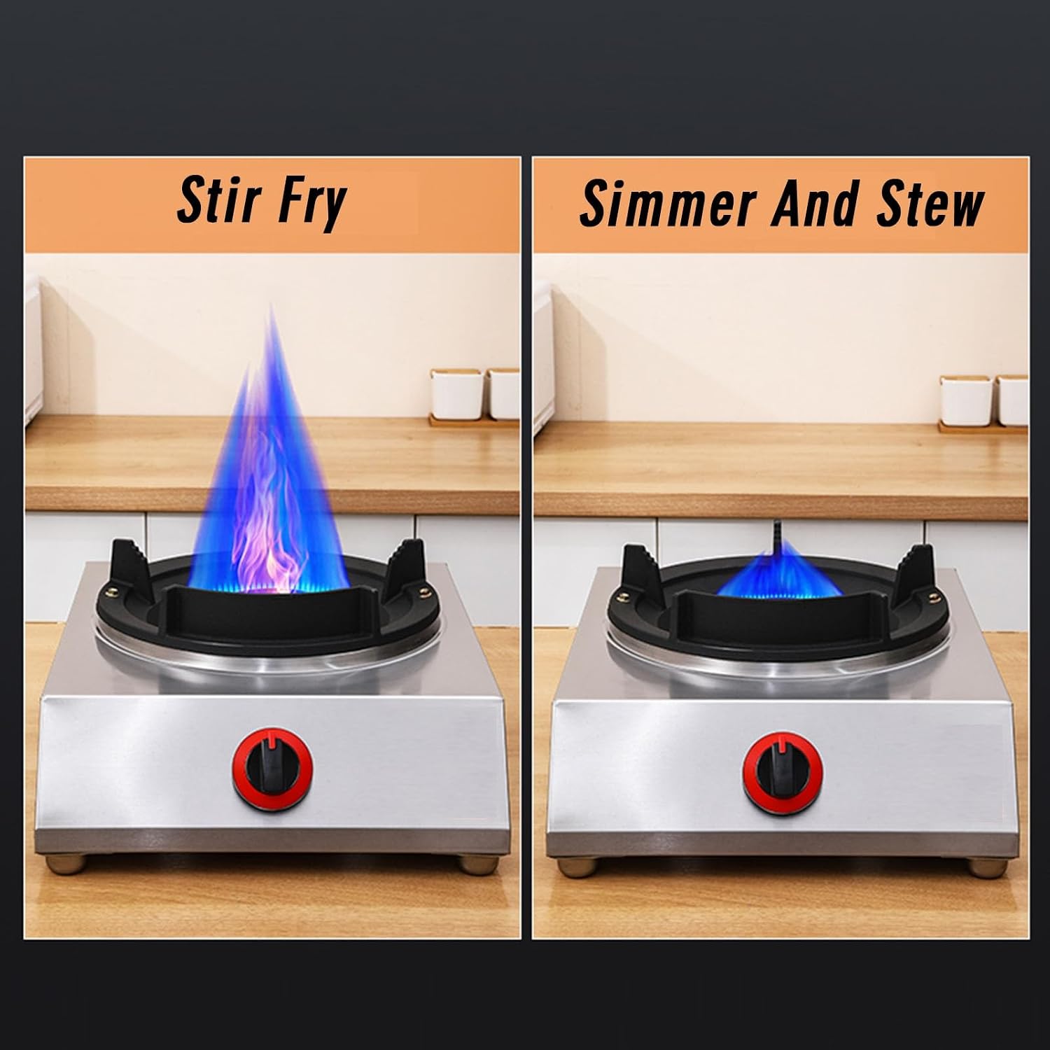 Portable Gas Stove,Cassette Stove,Max 34120BTU Single Burner Cassette Stove Piezo-Ceramic Ignition for Car Travel Home and Apartment (Color : LPG)