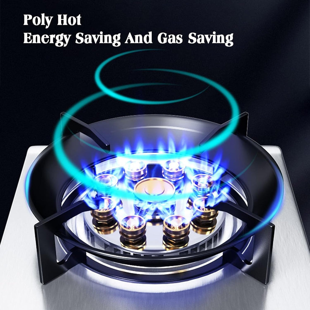 Gas Stove,Stainless Steel Cooktop,Liquefied Gas Furnace,Desktop Embedded with Flame Out Protection,Suitable for Outdoor Camping in Apartments,1 Burners