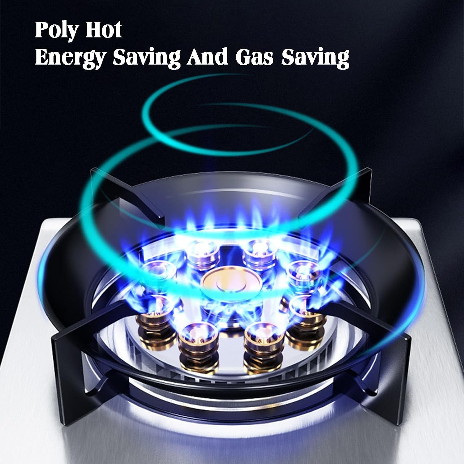 Gas Stove,Stainless Steel Cooktop,Liquefied Gas Furnace,Desktop Embedded with Flame Out Protection,Suitable for Outdoor Camping in Apartments,1 Burners