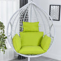 HUHJYUGE Egg Chair Cushion Only, Outdoor Hanging Swing Chair Seat Cushion Replacement, Thicken Waterproof Washable Hammock Chair Cushion with Headrest and Armrests, for Garden