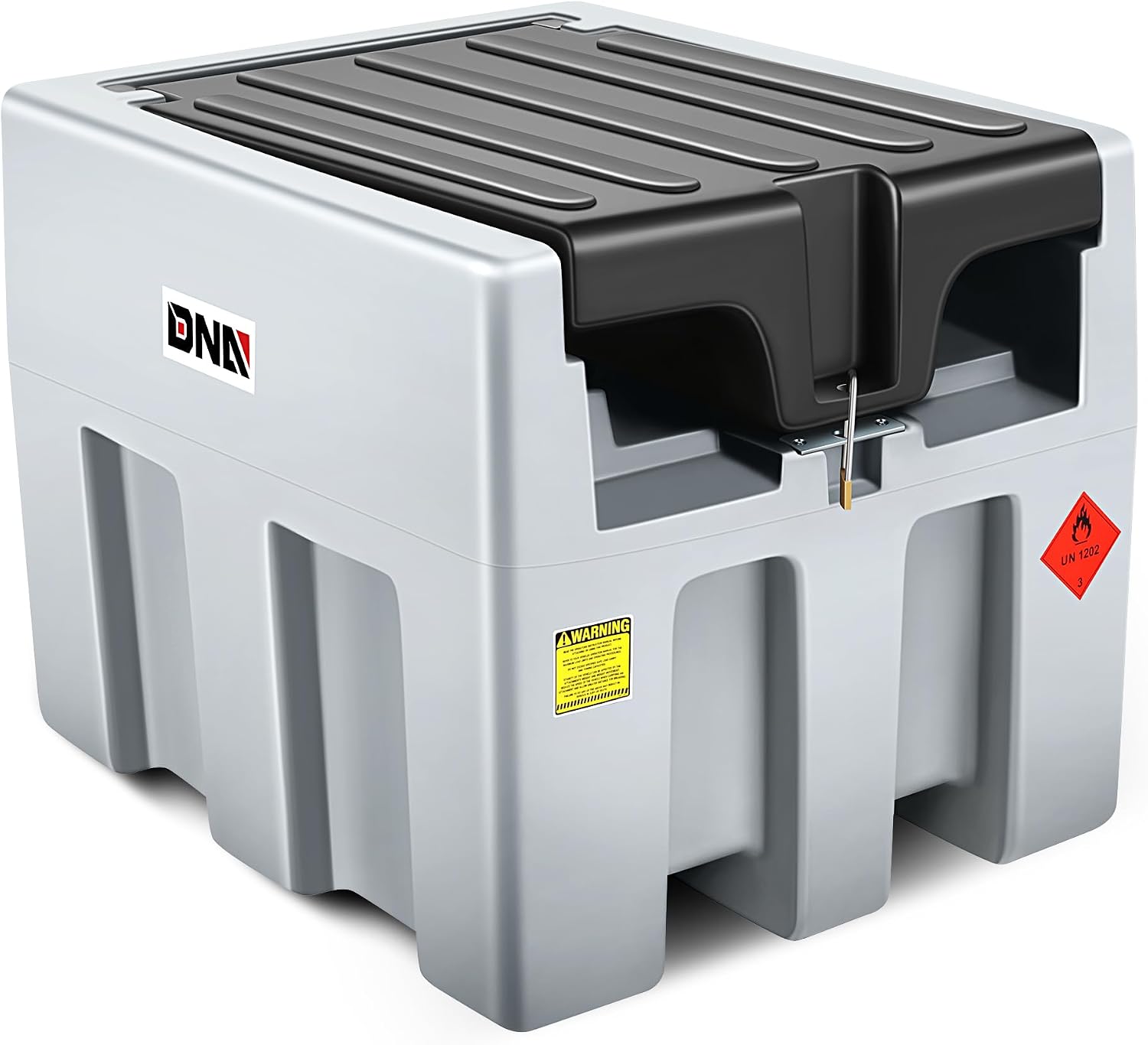 DNA MOTORING 200L Portable Diesel Tank 58 Gallon with 12V Electric Transfer Pump for Easy Fuel Transportation,TOOLS-00304