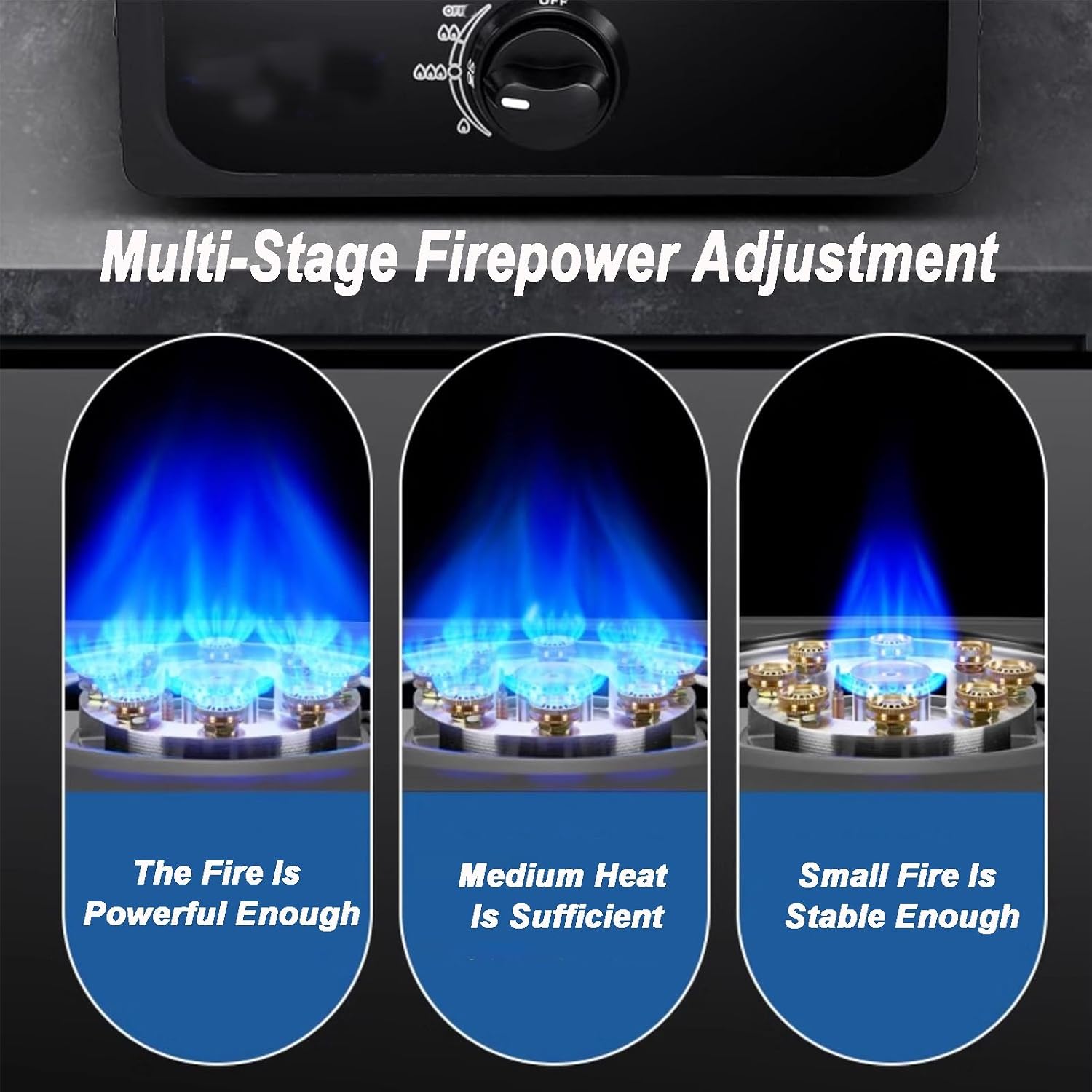 Gas Cooker,5.2kW Liquefied Natural Gas Table Stove,Stainless Steel Single-Burner,for Home Restaurant Canteen(NG)