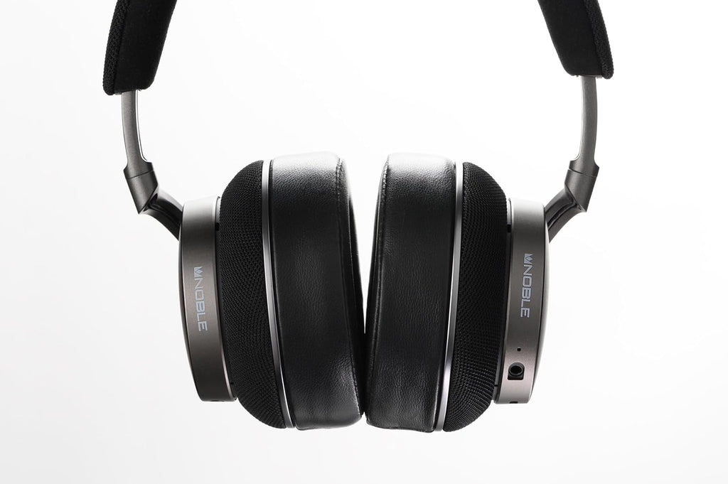 Noble Fokus Apollo Over-Ear Wireless Headphones, Hybrid Active Noise Cancellation(ANC), Luxurious Materials, 80h Battery Life，Bluetooth 5.3 Silver Gray