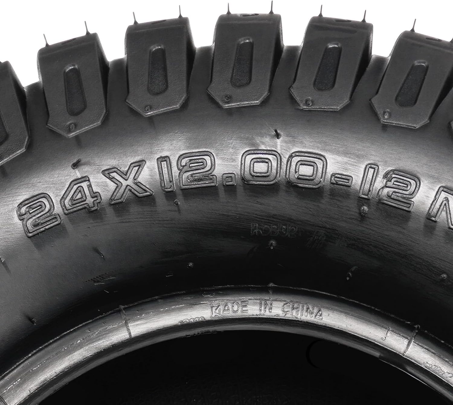 KAX 24x12-12 Lawn Mower Tires,24x12-12 Mud Tires for Off-Road, Golf Carts,4 Ply, 1Pcs,Tubeless Z-160