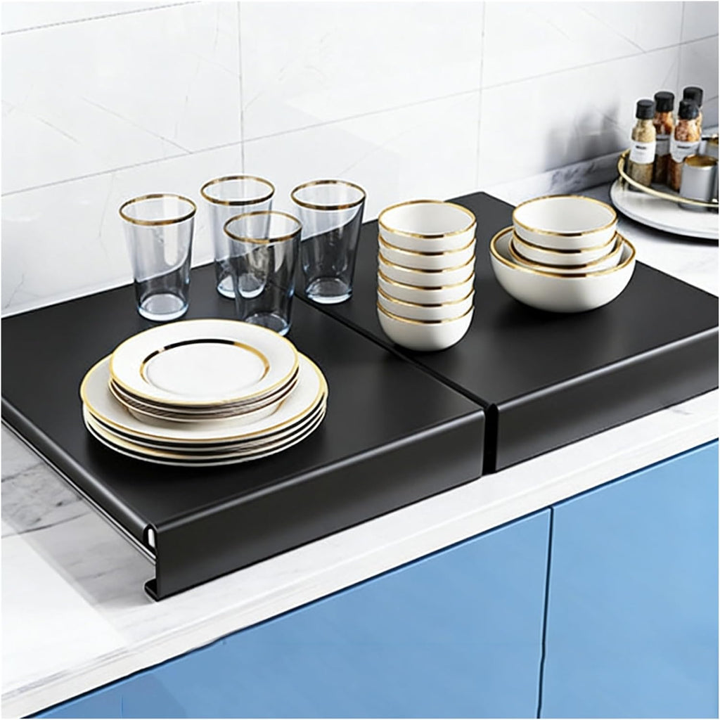 Gas Stove Cover Board 30 Inch Stovetop Cover Induction Cooktop Holder L Folded Edge for Counter Space, Sink, Rv and Electric(80x48x7cm)