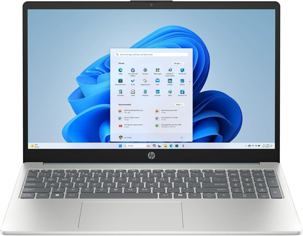 HP 15-fd000 Personal Laptop, 2025, 15.6' 1920x1080 Touchscreen, Intel-8 Core i3-N305, Intel UHD Graphics, 32GB DDR4, 1TB SSD, Win10 Pro, Wi-Fi 6, BT 5.3, 720p HD Camera, Moonlight Blue