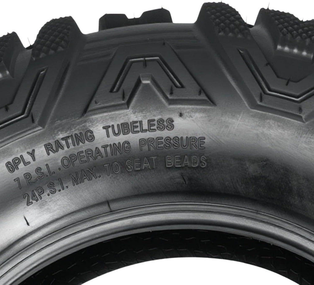 KAX 24x8-12 ATV UTV All-terrain Tires,24x8-12 Off-Road Mud Tires,6 Ply, 2Pcs,Tubeless Z-199