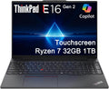 Lenovo ThinkPad E16 Gen 2 Business Laptop (16' FHD+ Touchscreen, AMD Ryzen 7 7735U (> Intel i7-1355U), 32GB DDR5 RAM, 1TB SSD) Backlit KB, 1080p Webcam, Ethernet, Wi-Fi 6E, Win 11 Pro w/ Copilot