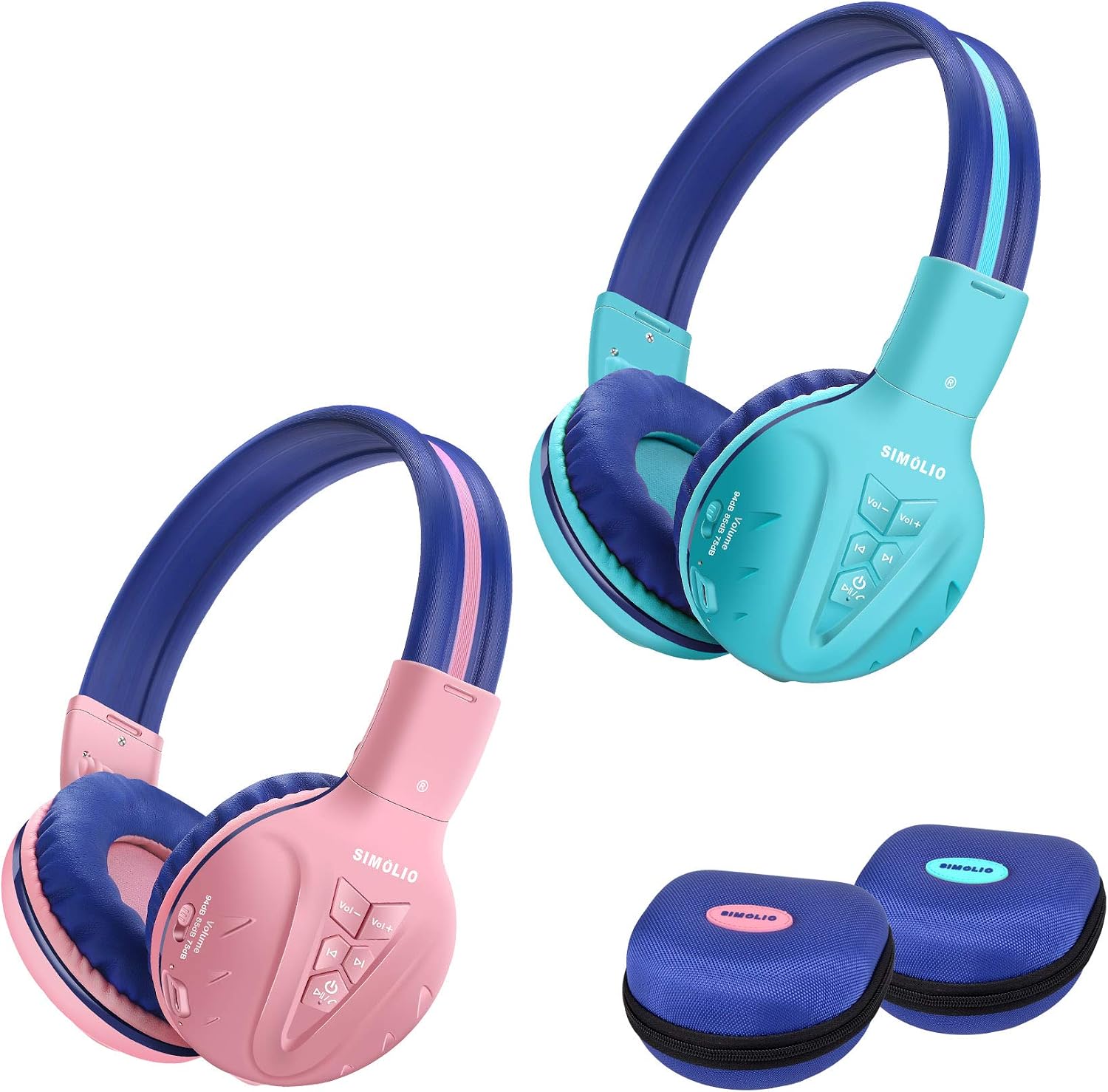 SIMOLIO Wireless IR Headphones for Car DVD and Bluetooth Headphones for Kids, Infrared Headphones Compatible with Honda Odyssey & uConnect VES & Dodge Grand Caravan & Chevy Suburban 2006-2022