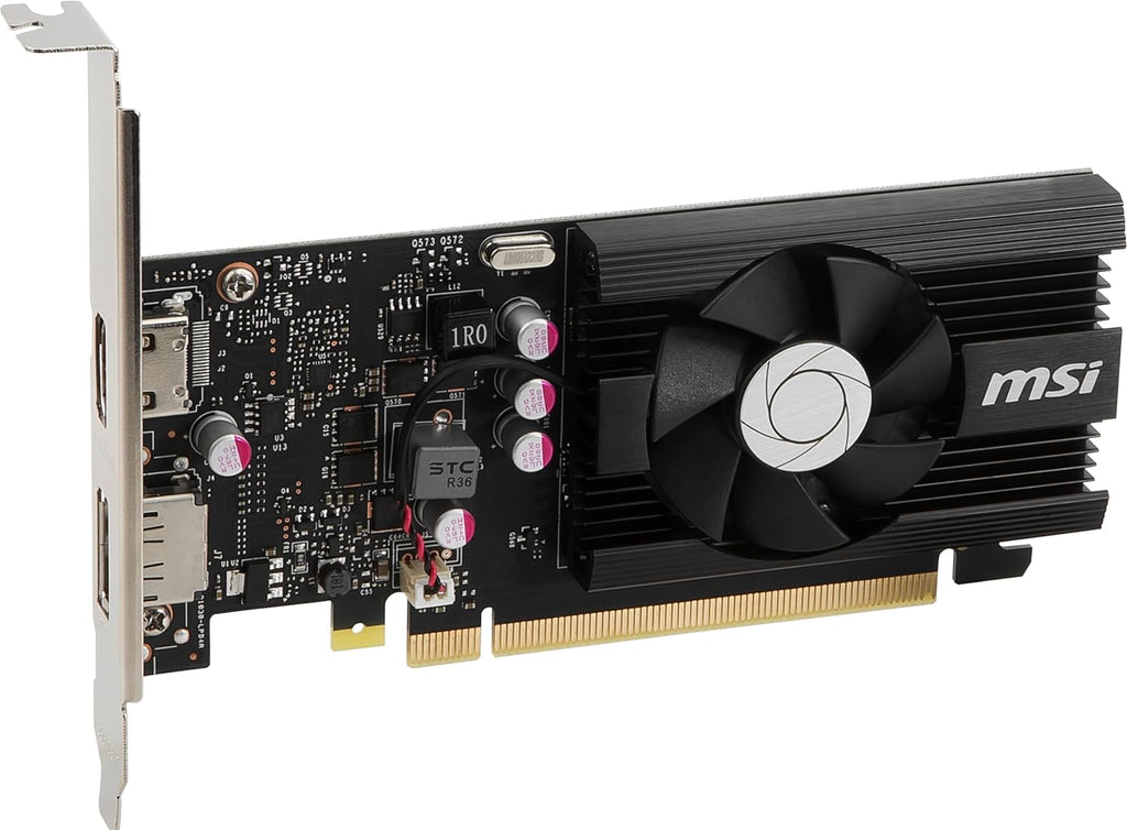 msi Gaming GeForce GT 1030 4GB DDR4 64-bit HDCP Support DirectX 12 DP/HDMI Single Fan OC Graphics Card (GT 1030 4GD4 LP OC)