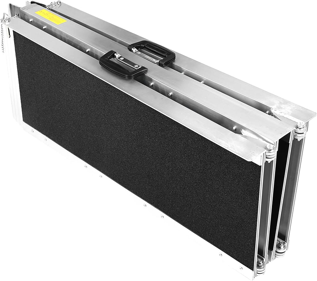 Generic Portable Wheelchair Ramp Aluminum Folding Door Threshold Wheelchair Ramp Threshold Ramp for Home Steps Stairs Entry Threshold Doorways