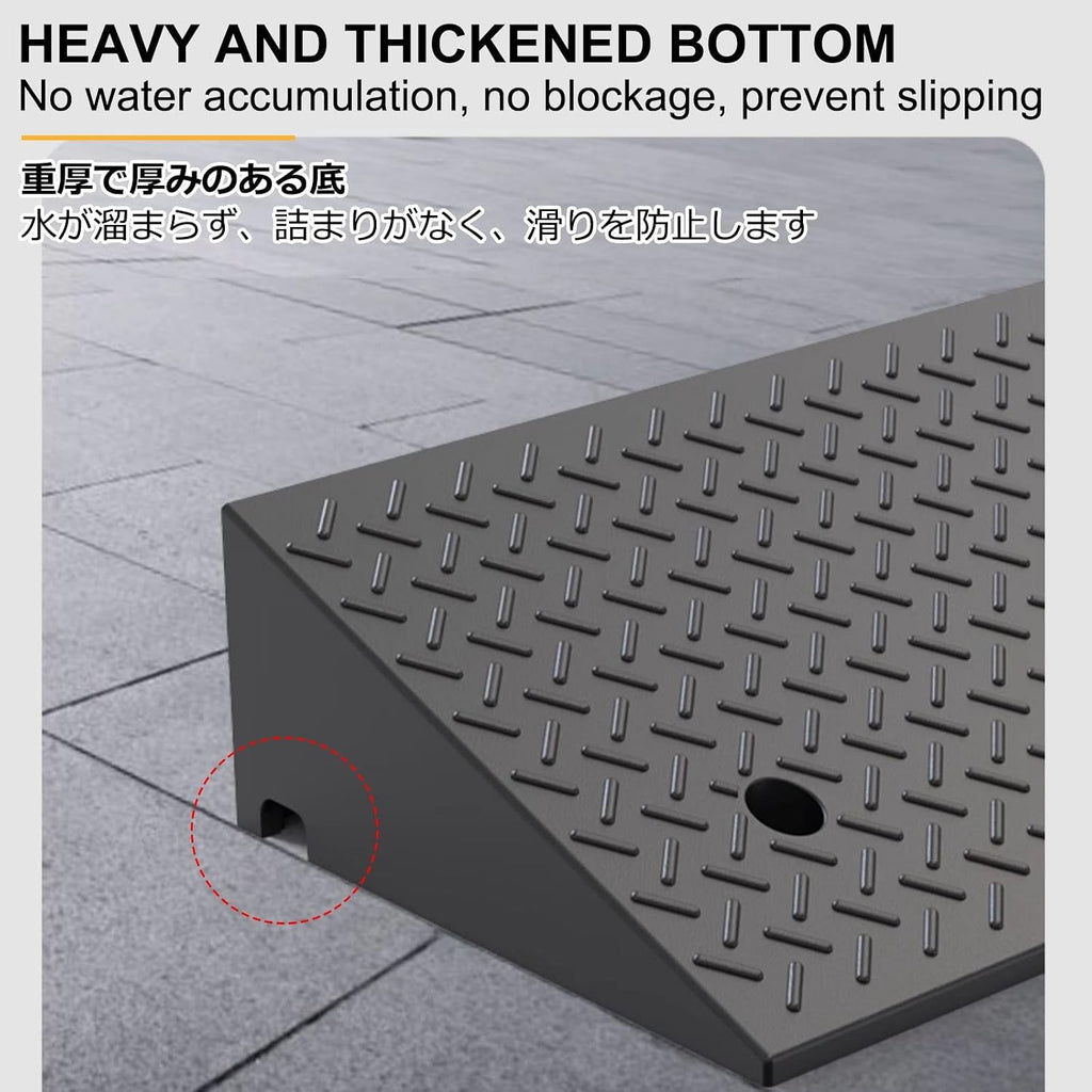 Rubber Curb Ramps,Car Driveway Ramps,Full Range Of Heights,Non-Slip And Wear-Resistant,Strong Load-Bearing Capacity,Suitable For Cars,Door Thresholds,Street Steps(50*50*14cm/19.6*19.6*5.5in)