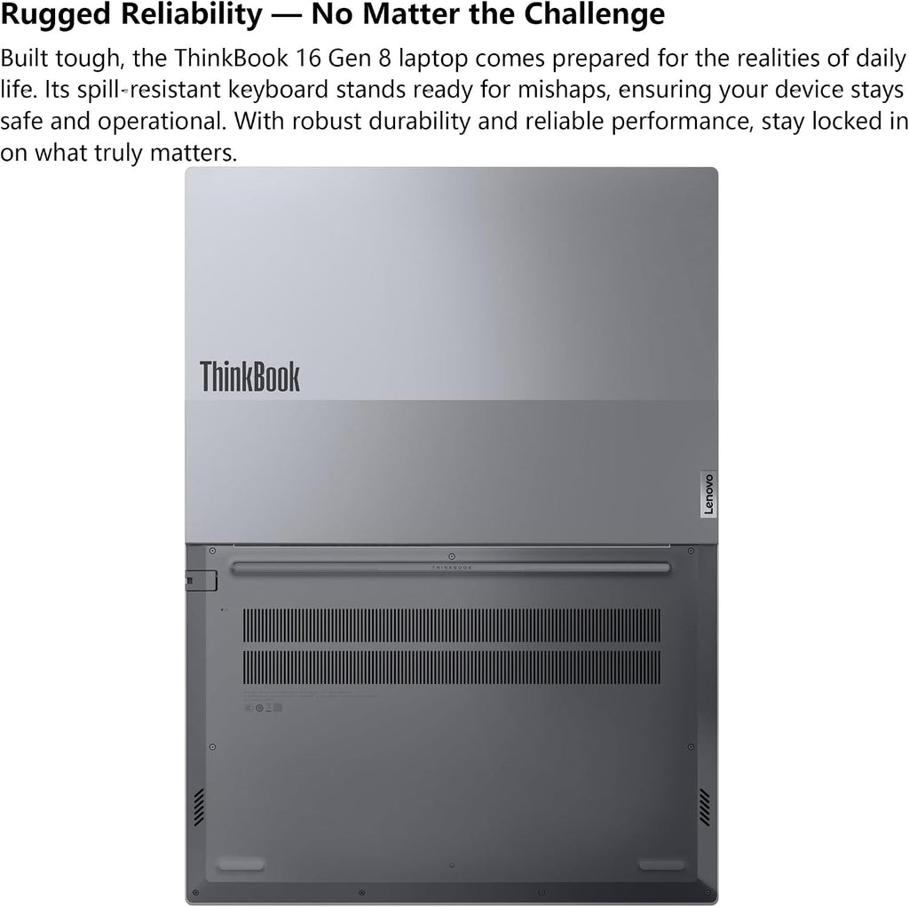 Lenovo ThinkBook 16 Gen 8 Business AI PC Laptop Computer, 16' FHD+, Intel 16-Core Ultra 7 255H, 64GB DDR5, 2TB PCIe SSD, WiFi 6E, Fingerprint Reader, Bluetooth 5.3, Windows 11 Professional