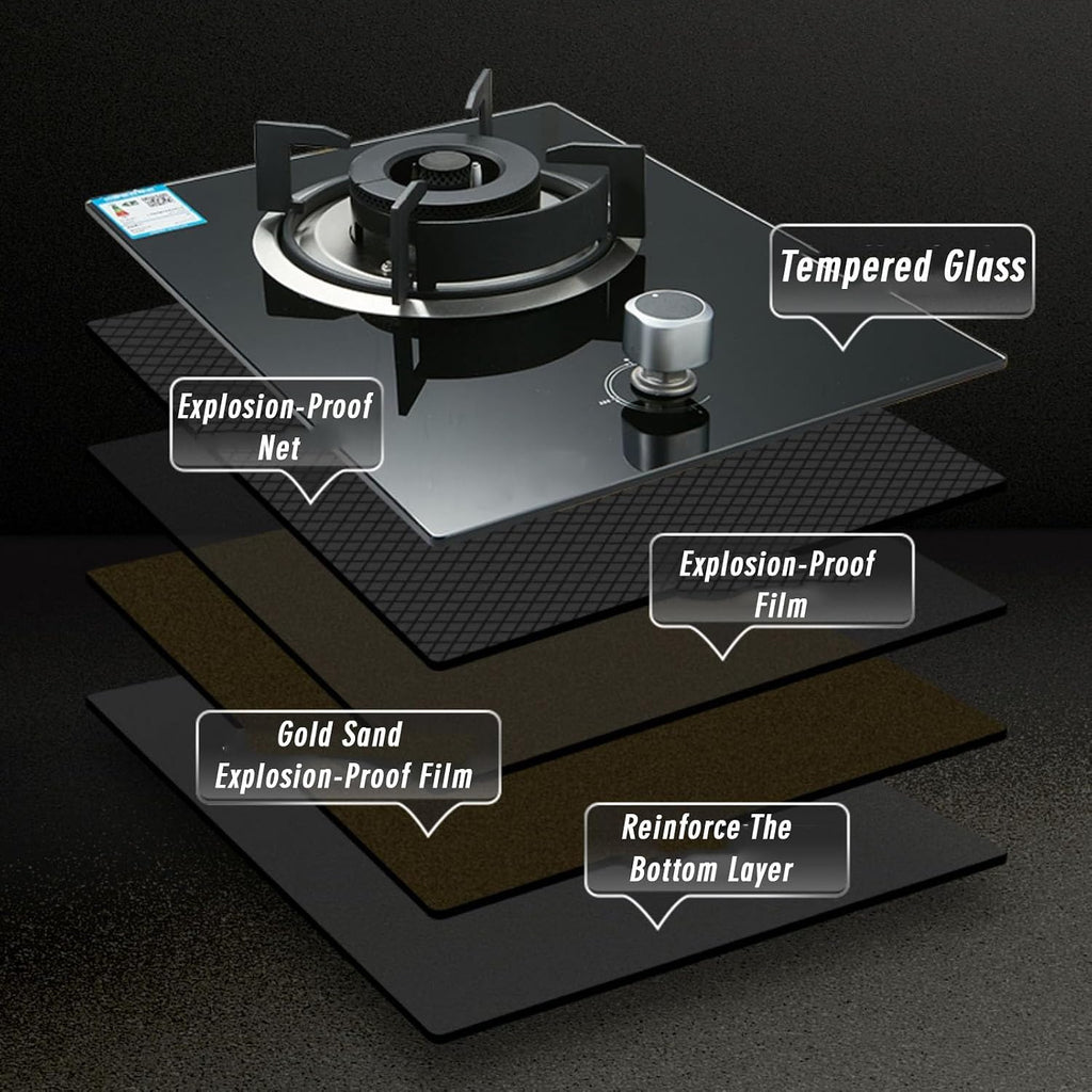 Portable Gas Stove,Single Burner Propane Stove,Max 17060BTU with Pulse Electronic Ignition Tempered Glass Suitable for Apartments Kitchens and More (Color : NG)